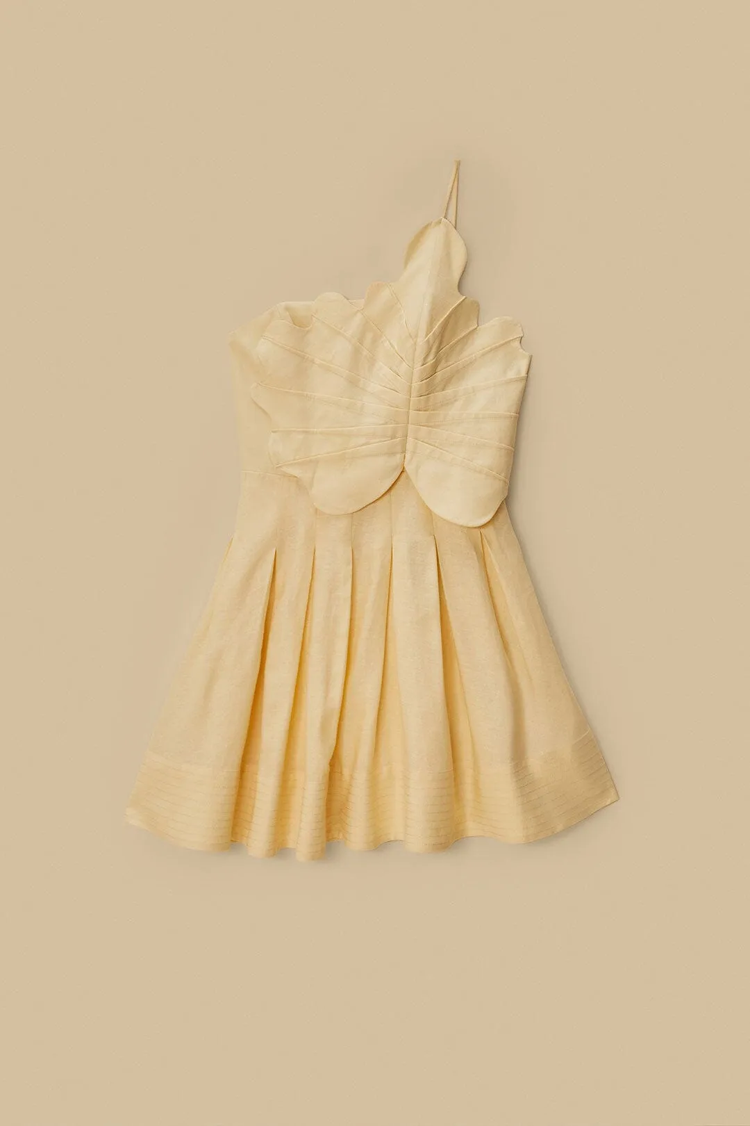 Off-White Lea LENZING? ECOVERO? Euroflax? Mini Dress Comfortable work-to-play dress Shine Fresh