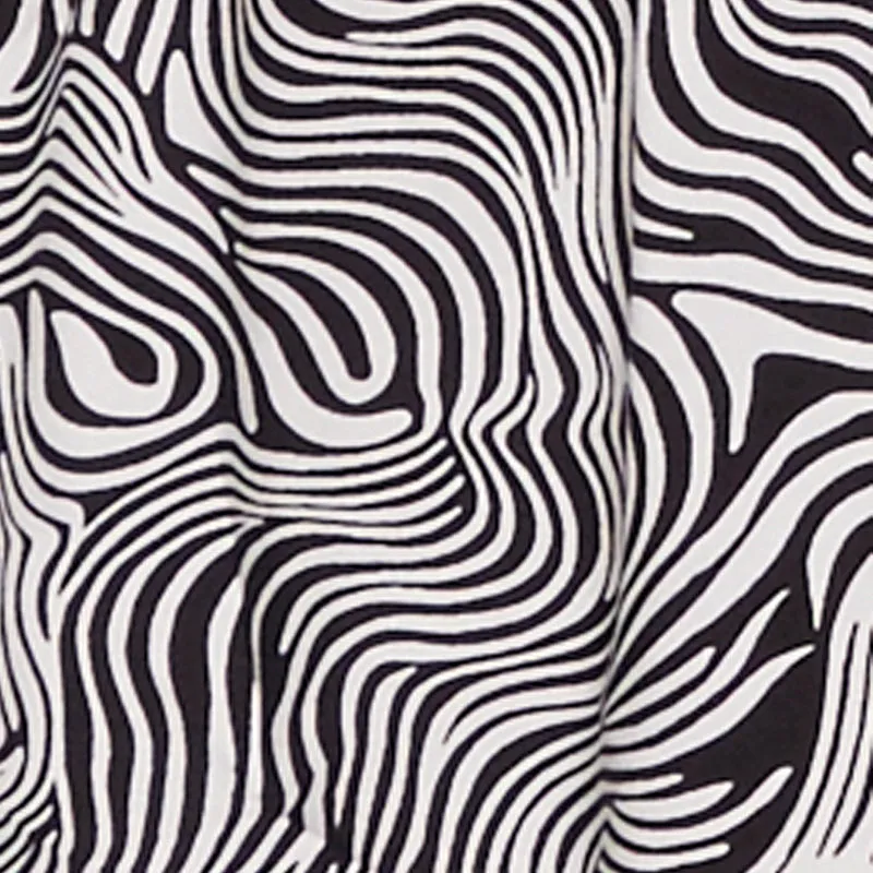 Trendy Psychedelic Swirl V-Neck Tiered Dress Girl Power