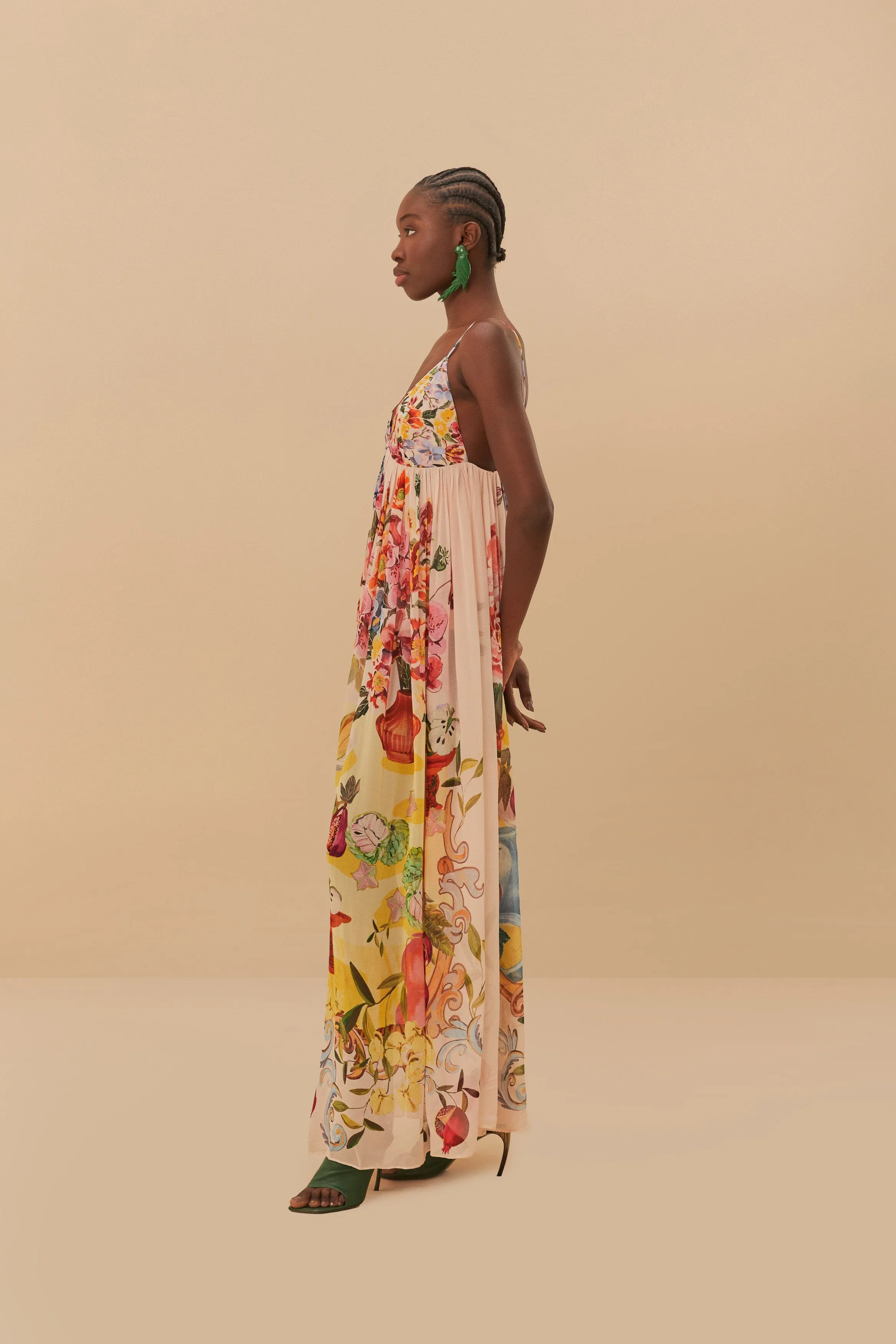 Herb Garden Garden Terrace Pink Maxi Dress