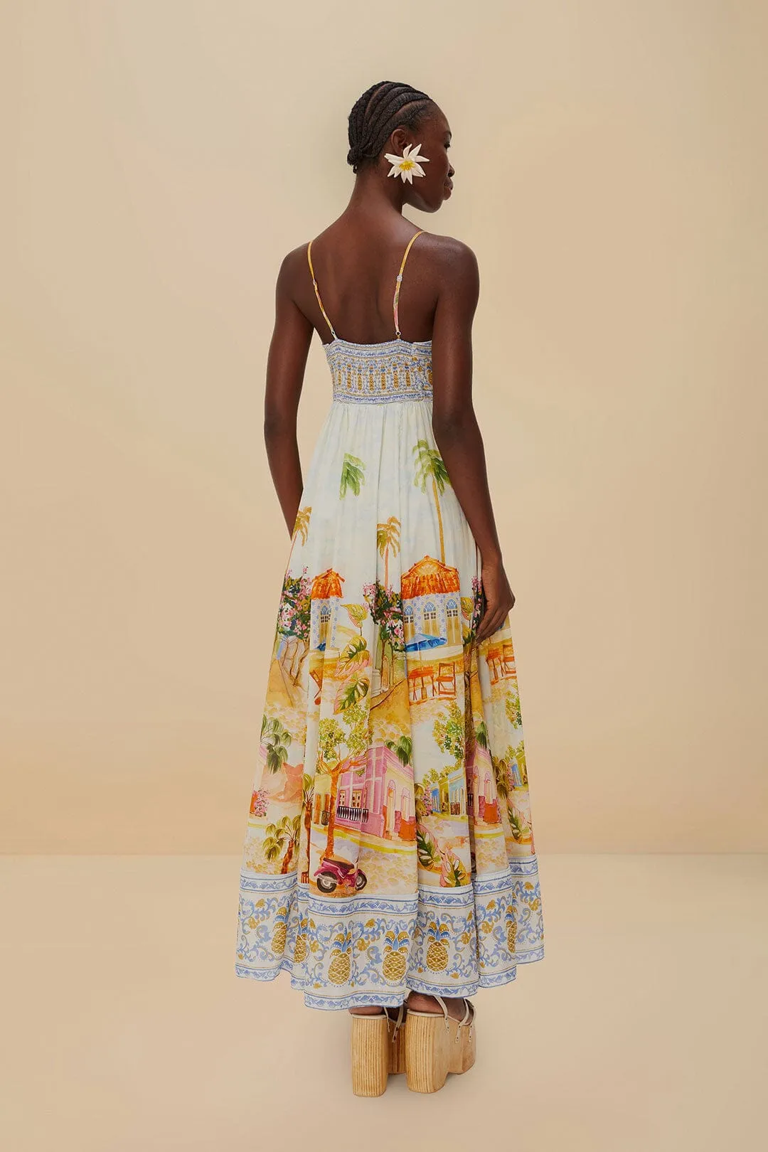 Multicolor Aracati Maxi Dress Maple View Cross Stitch