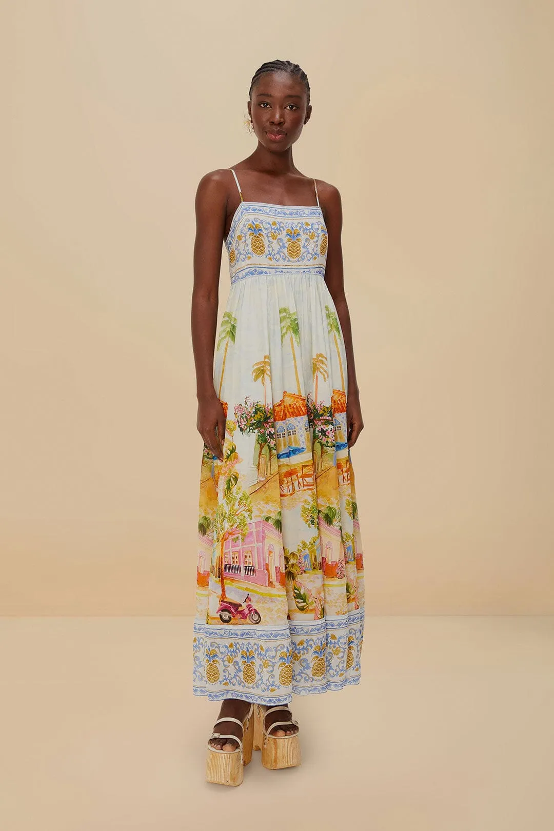 This dress provides the ideal balance of style and comfort making it a wardrobe essential Multicolor Aracati Maxi Dress