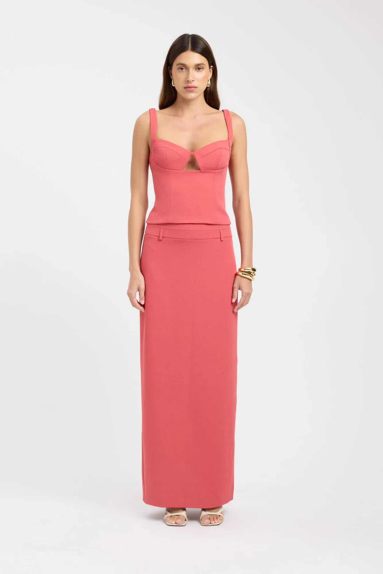 Ariel Low Rise Maxi Skirt Mood Outfit