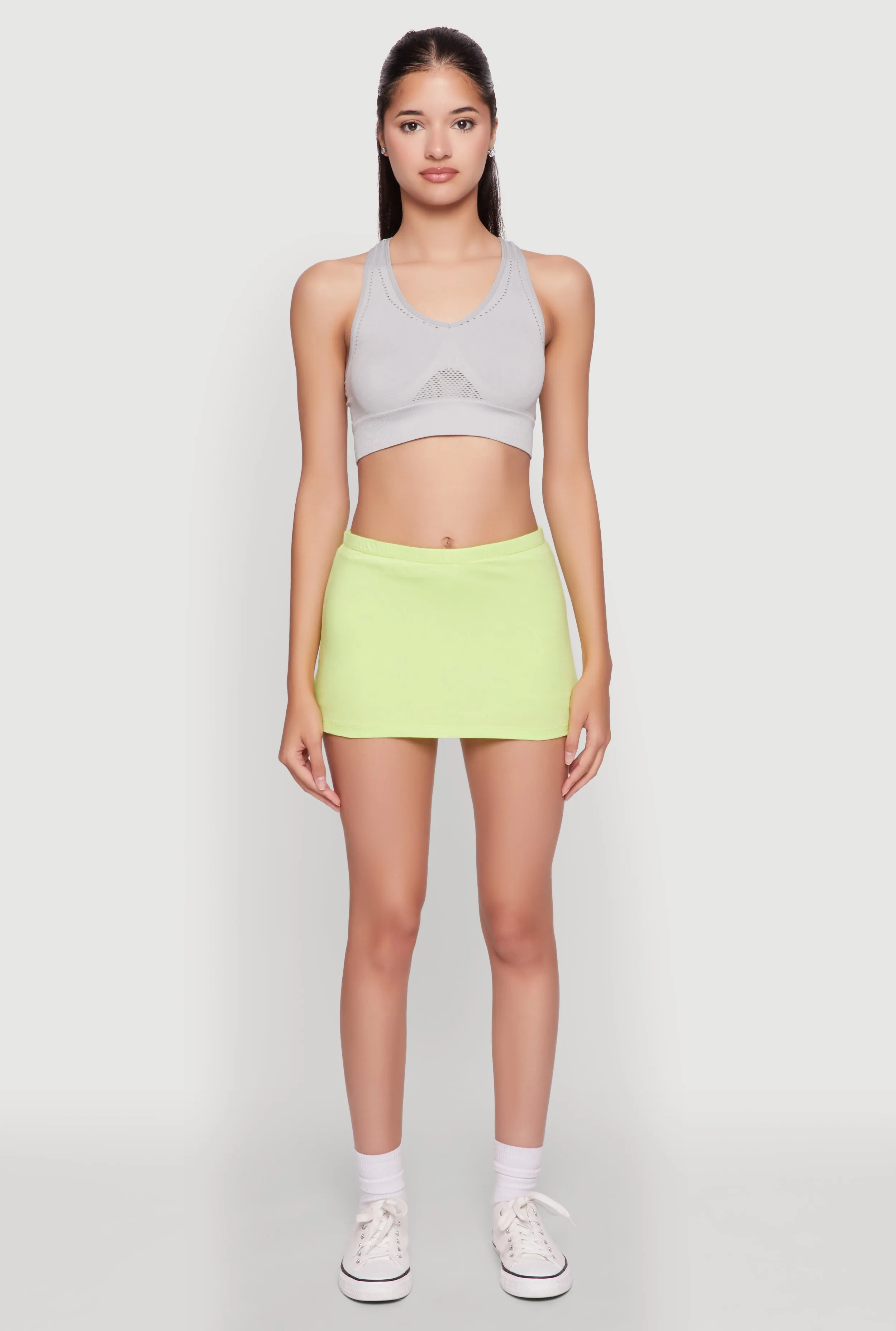 Chic High Waisted Lined Pencil Skirt Subtle Look