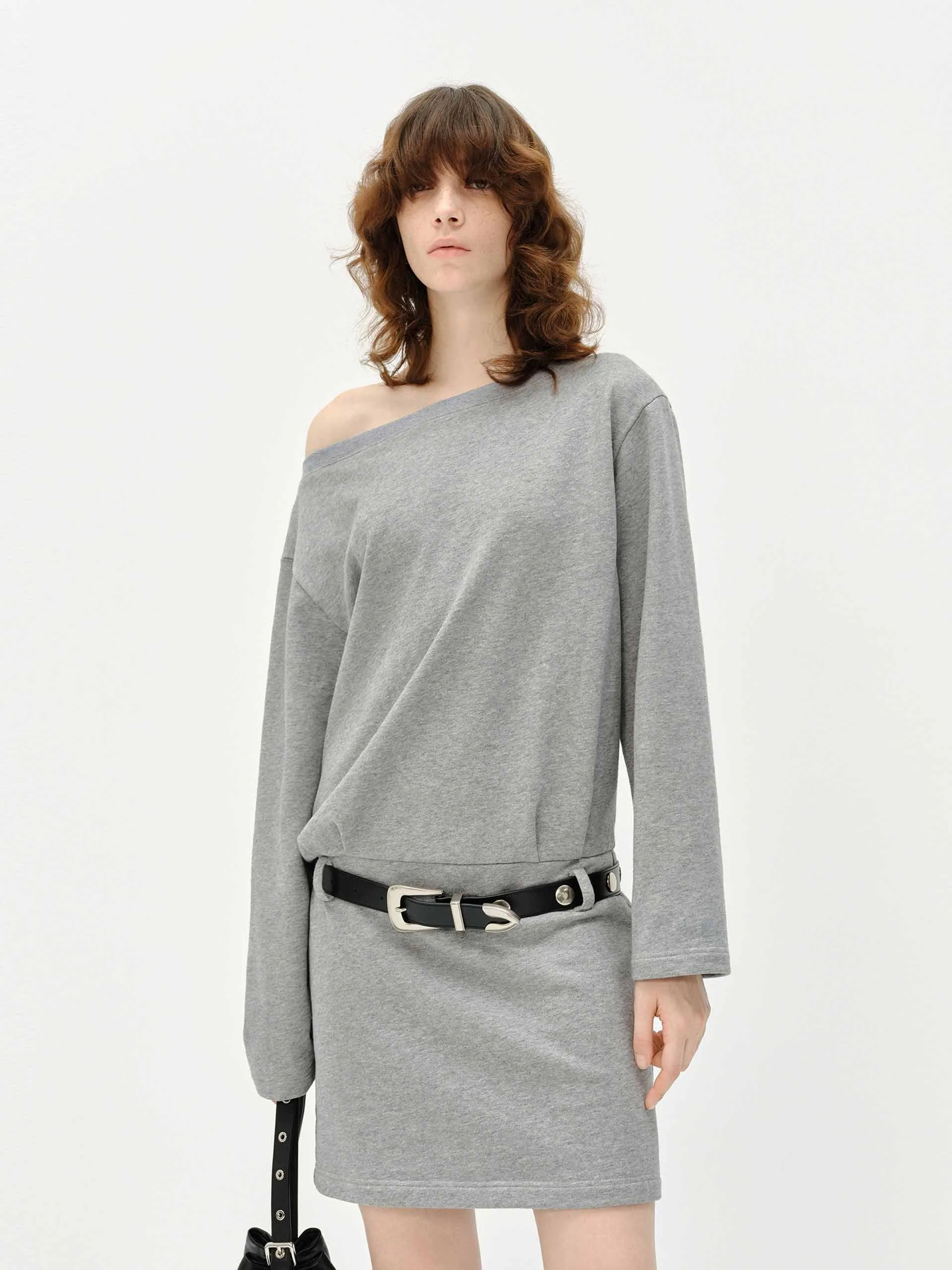 Off Shoulder Cotton Dress Flirty Wear