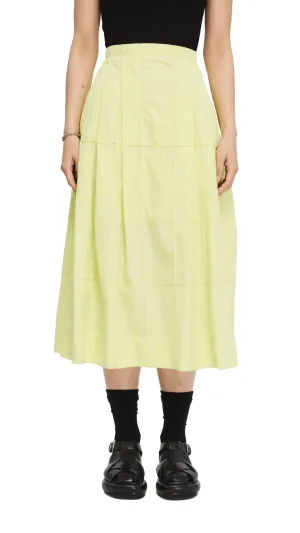 Simple Outfit Flexible Knit Tucks Skirts