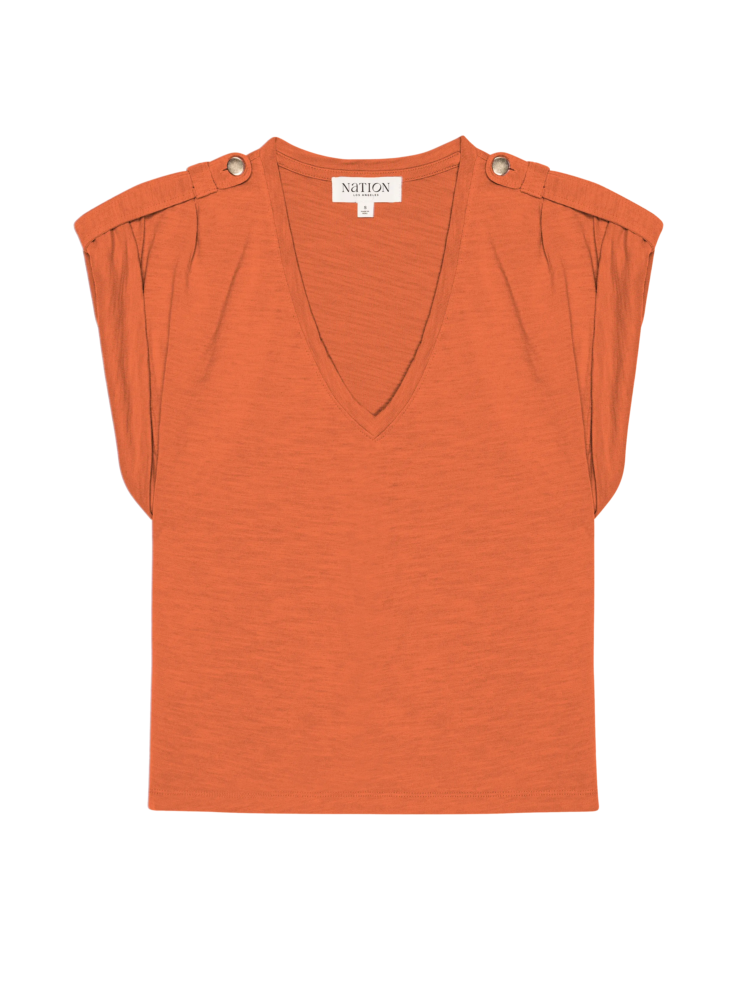 Cooper V-Neck Tank Tagless Labeling