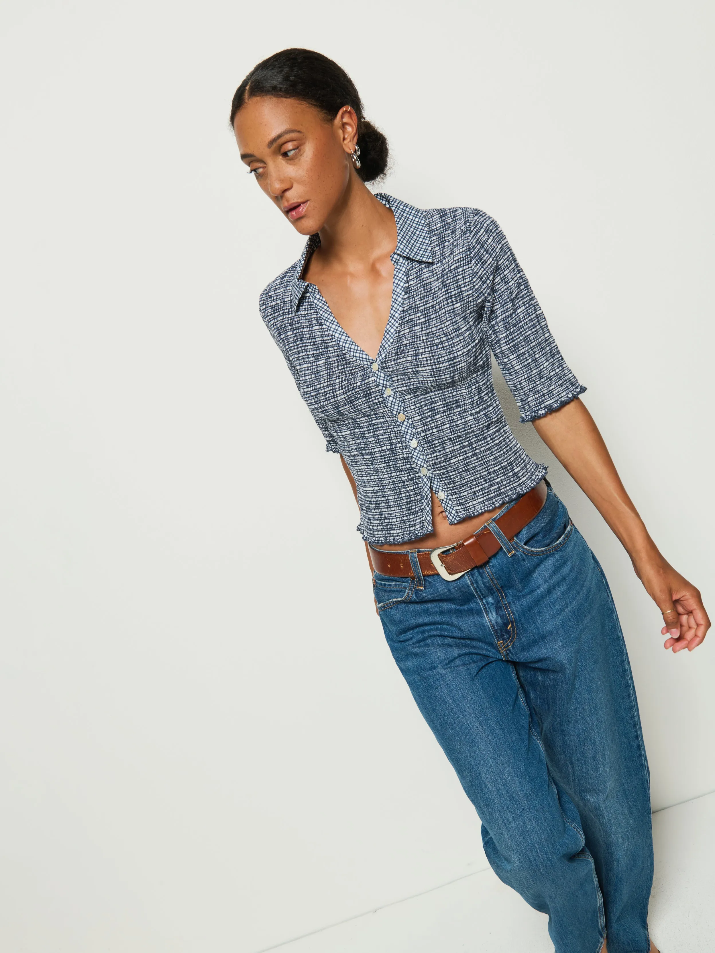 Tight Core Pure Core Peggy Smocked Top