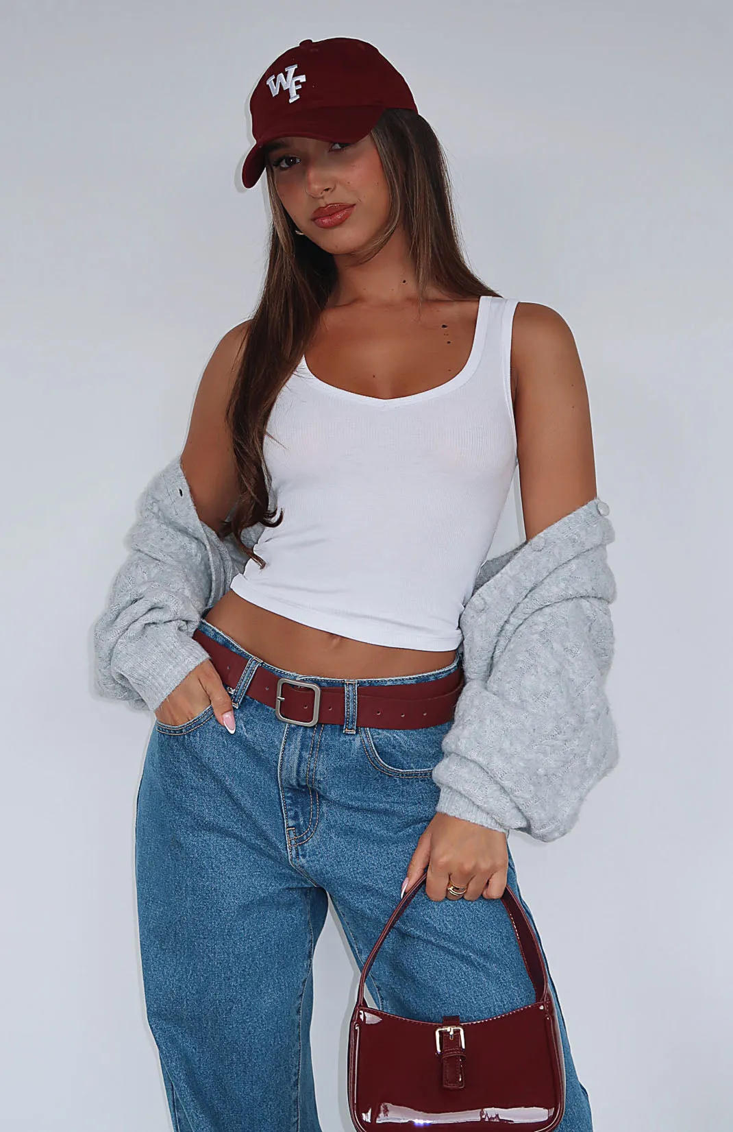 Mad About Love Tank Top White Minimal Smooth Standard - compliant