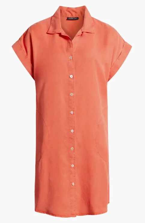 Pocket Shirt Dress Teen Fresh