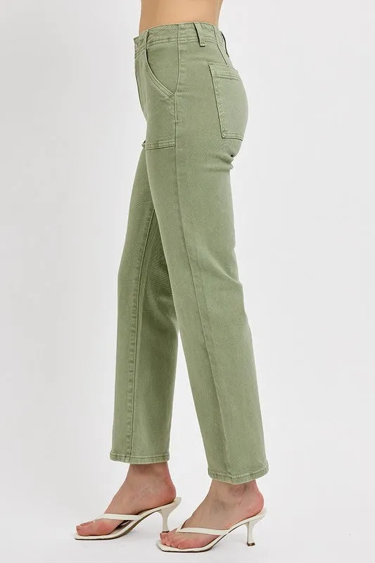 Risen Sage Ankle Flare Jean Fantasy Mood HighNeckStyle