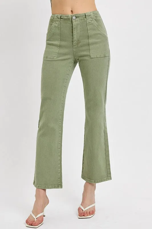 MoistureManagement Technology Risen Sage Ankle Flare Jean