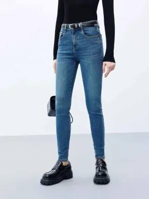 Urban Explorer Evening Stroll Casual Friday Flexible Waistband Skinny High Rise Jeans