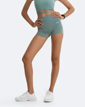 Fresh Green Micro Shorts Warm Day Outfit