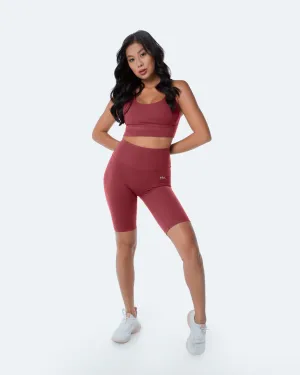 Passionate Red Bike Shorts Flexible Design
