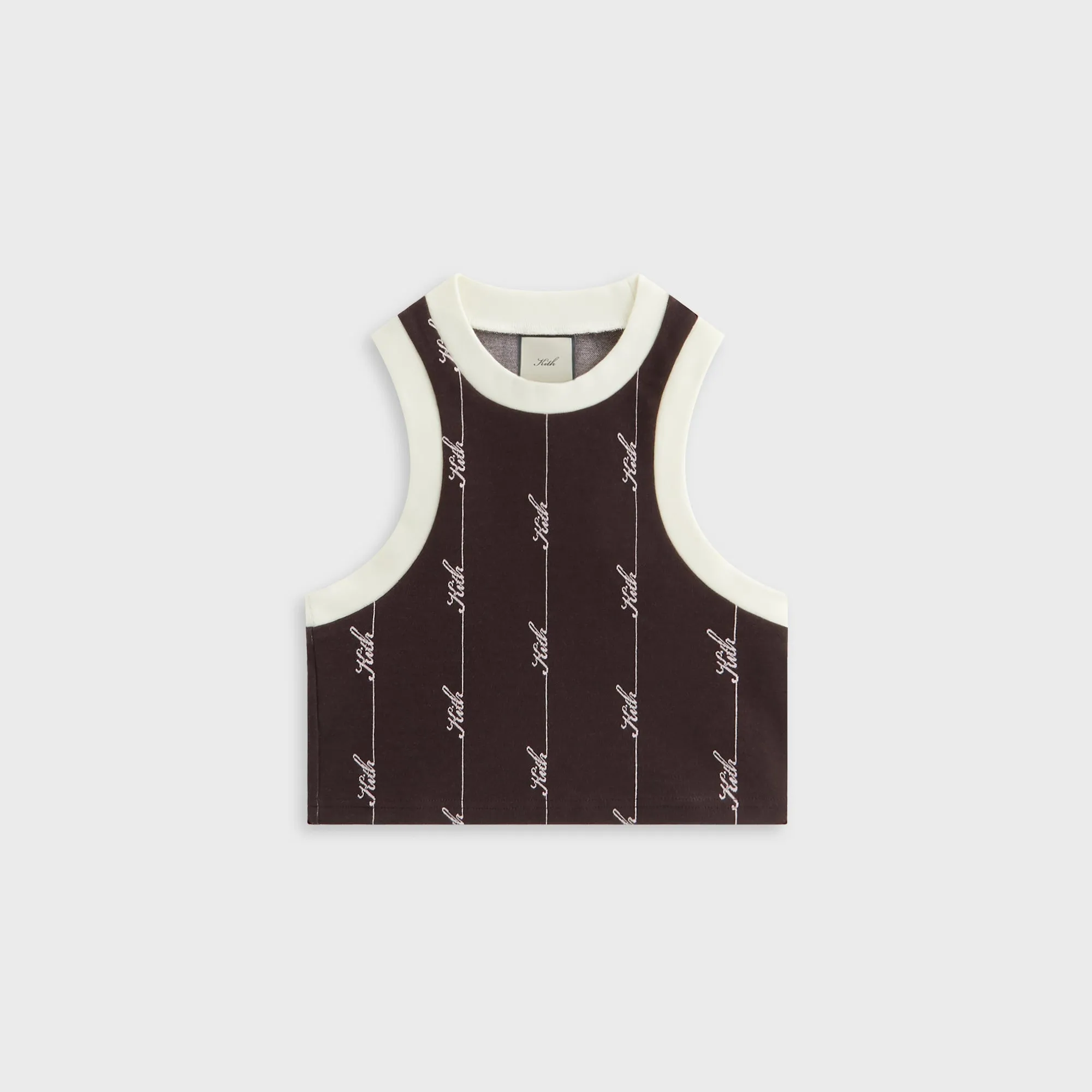 weapon upgrade Tagless Neckline Kith Women Tiana Pique Logo Knit Tank - Incognito