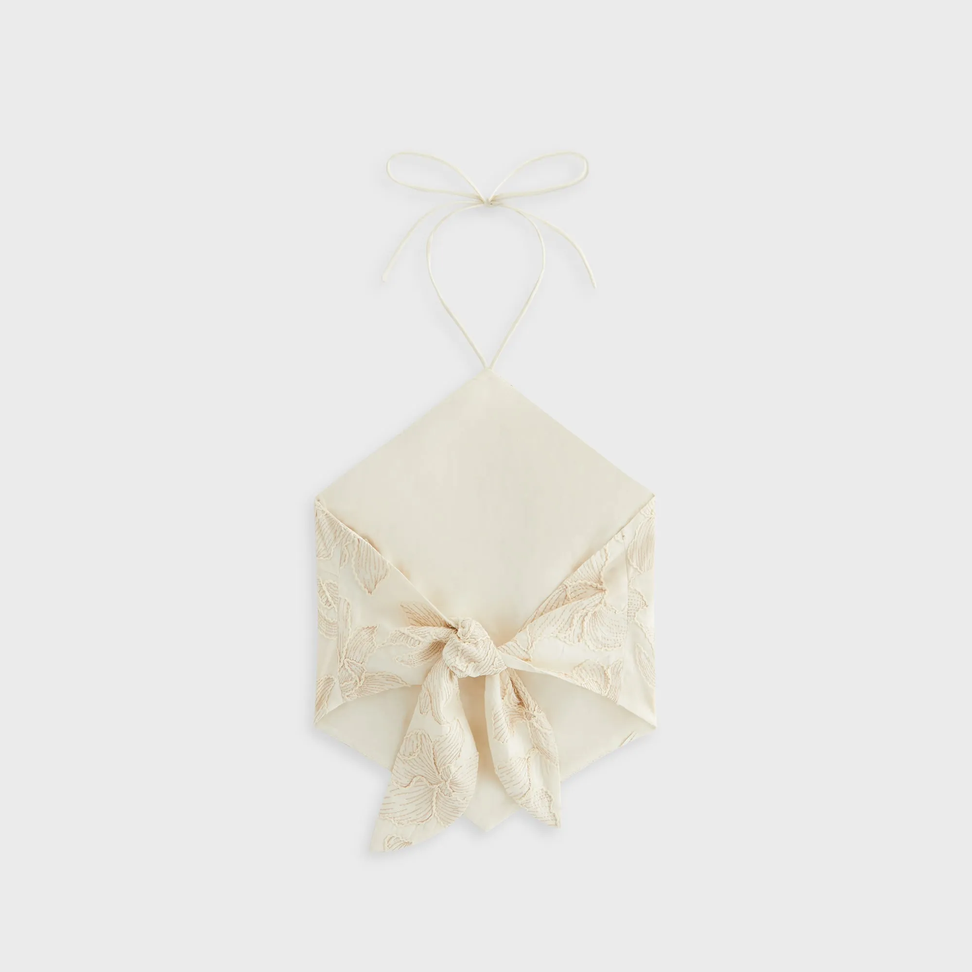 Kith Women Kumi Floral Embroidered Halter - Sandrift dusty environment Odor Resistant Fabric