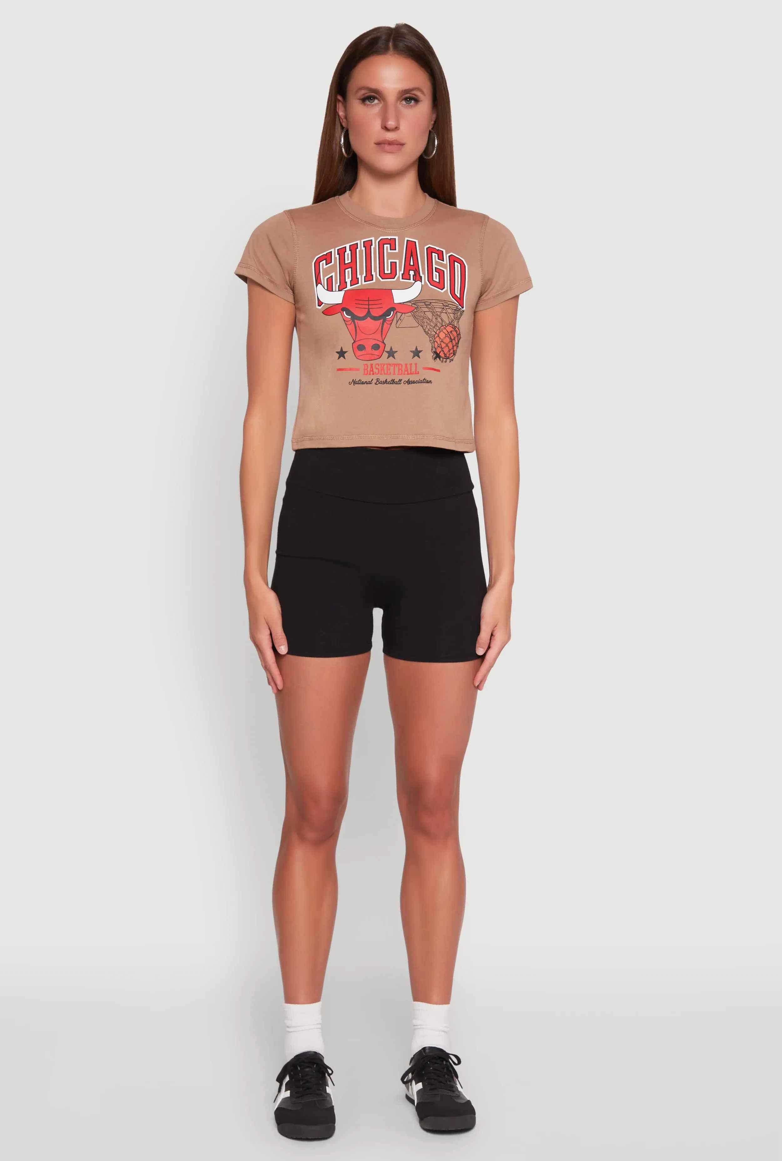 NBA Chicago Bulls Graphic Crop Top Urban Smart