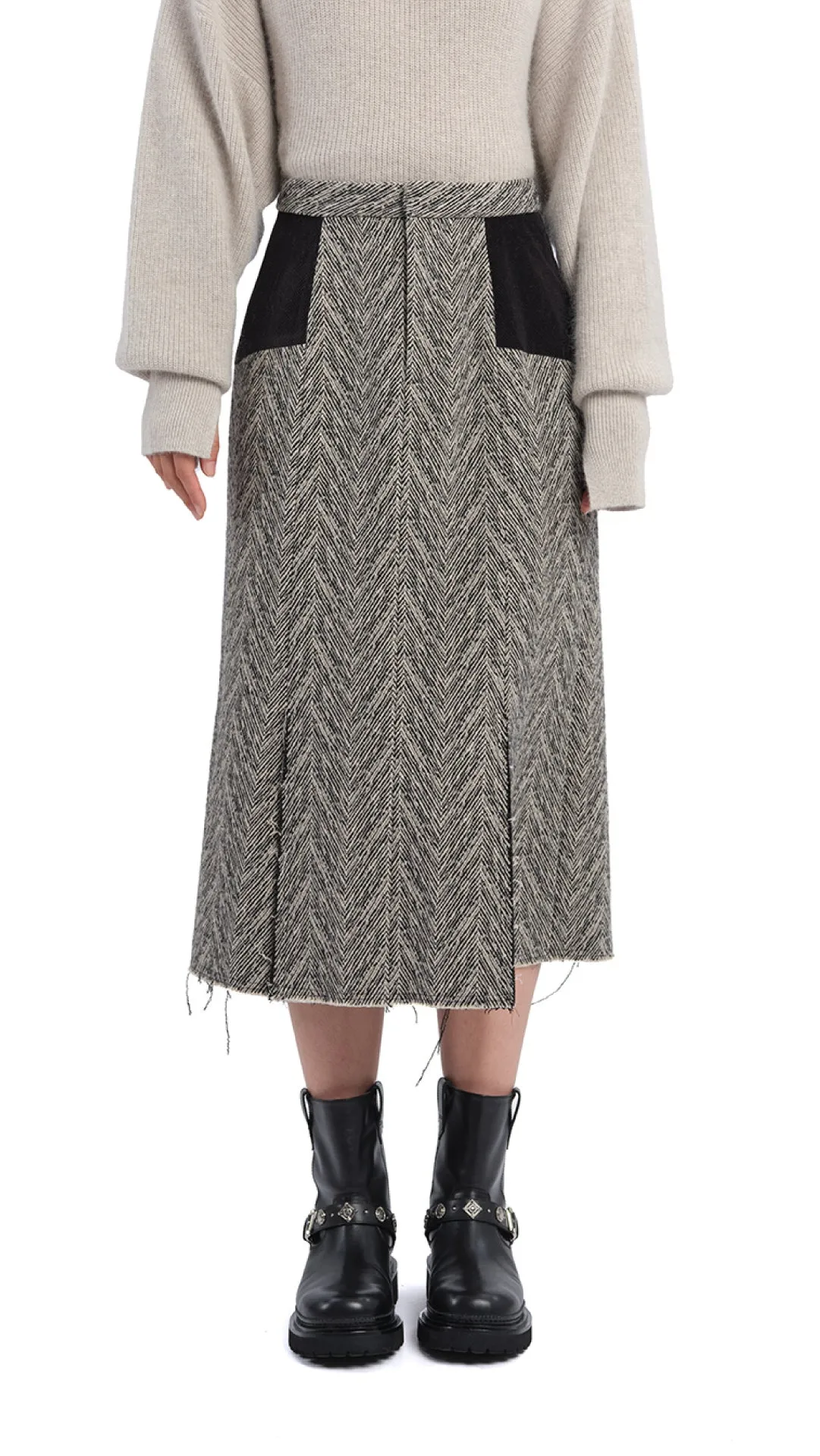 Herringbone Pencil Skirt Bestseller Item All Day Fit