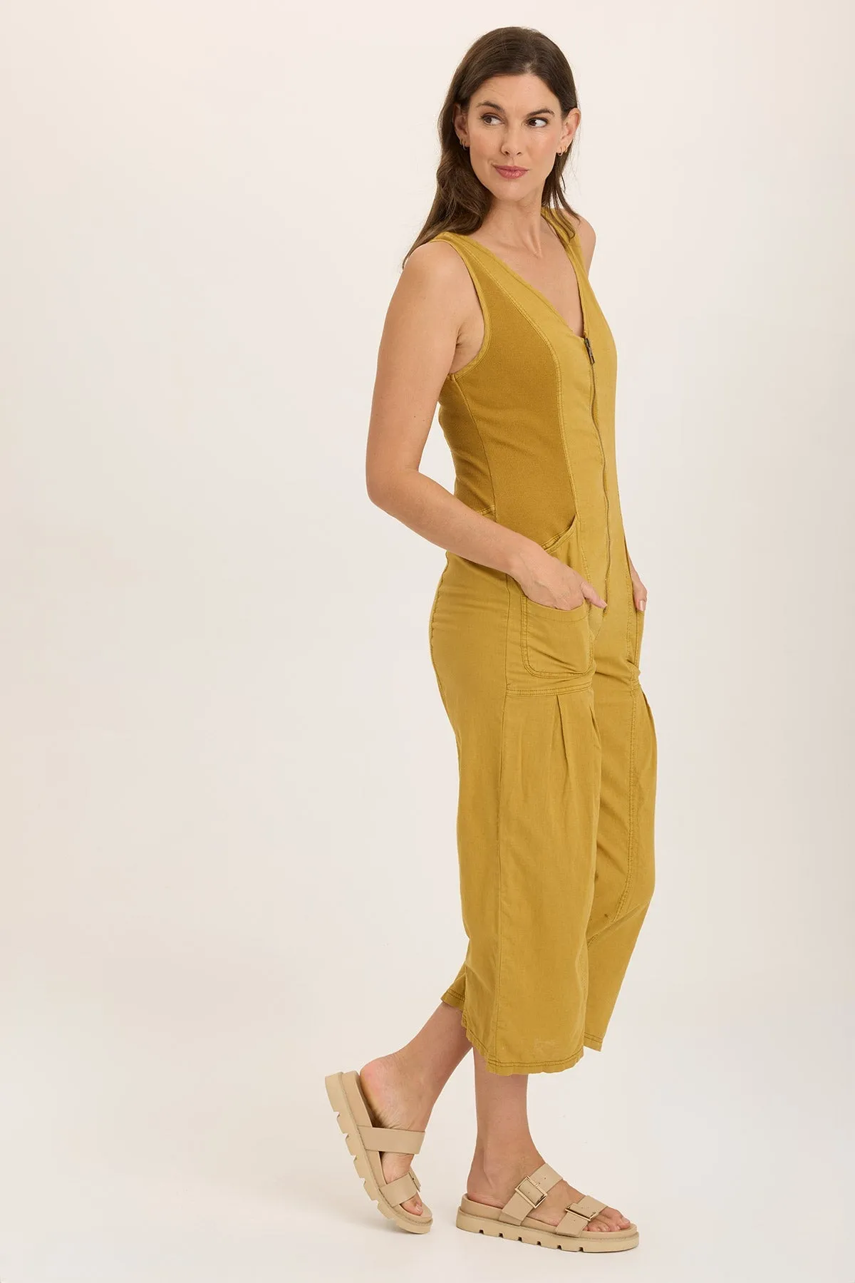 Linen Macgowan Wide Leg Cargo Jumpsuit New Day Hidden pockets
