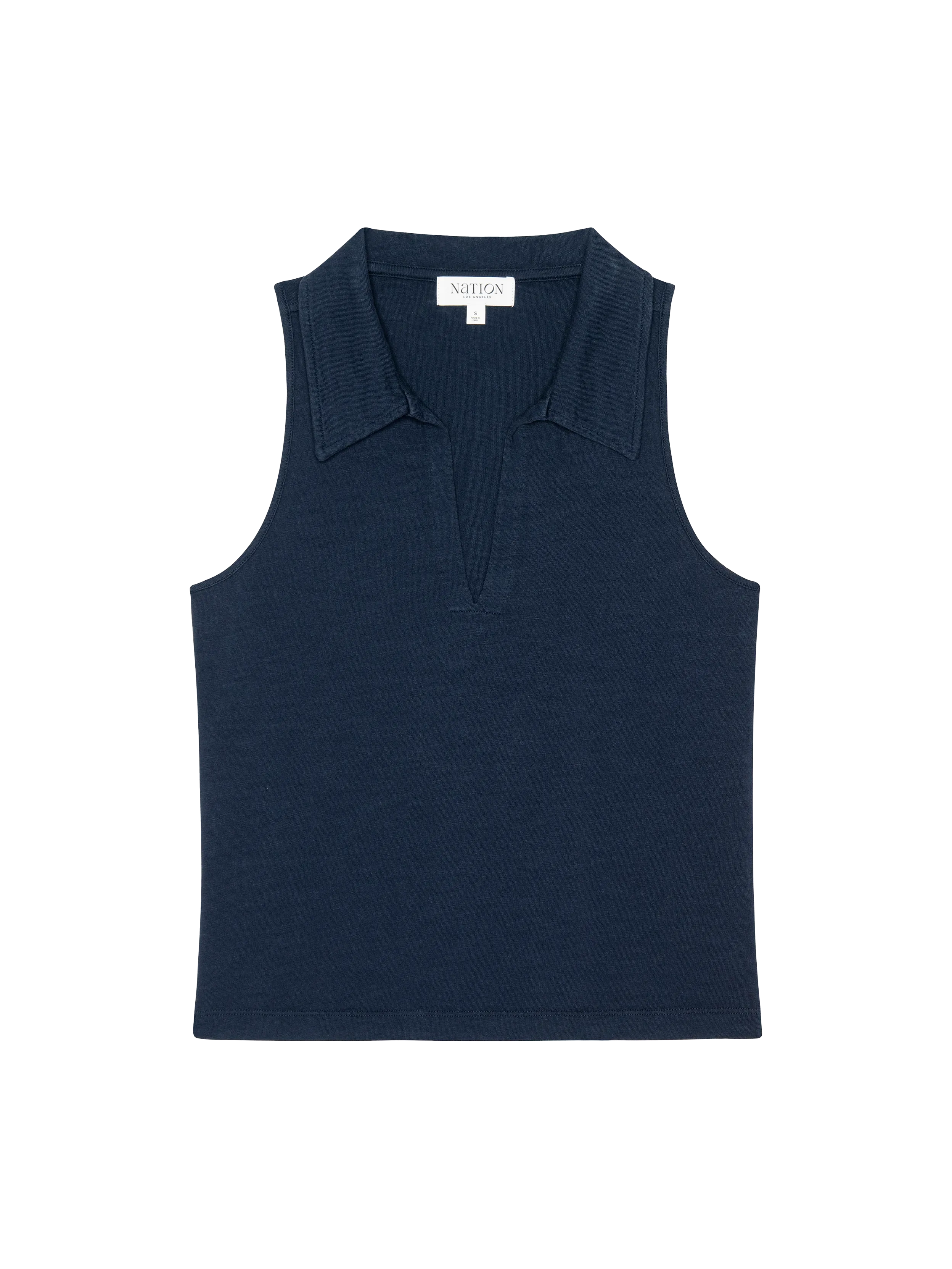 Roberta Collared Tank Princess Glow