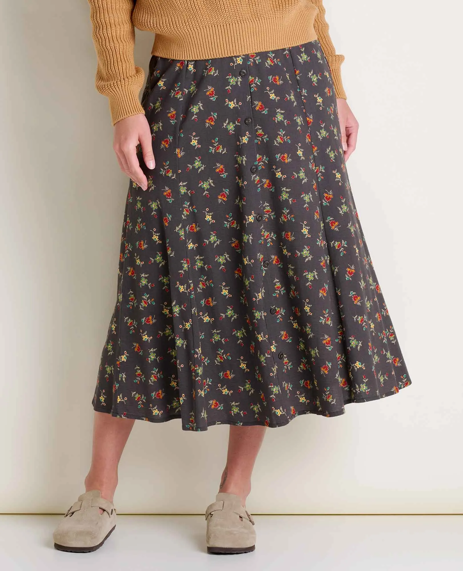 Open Heart Strong Edge Manzana Paneled Midi Skirt