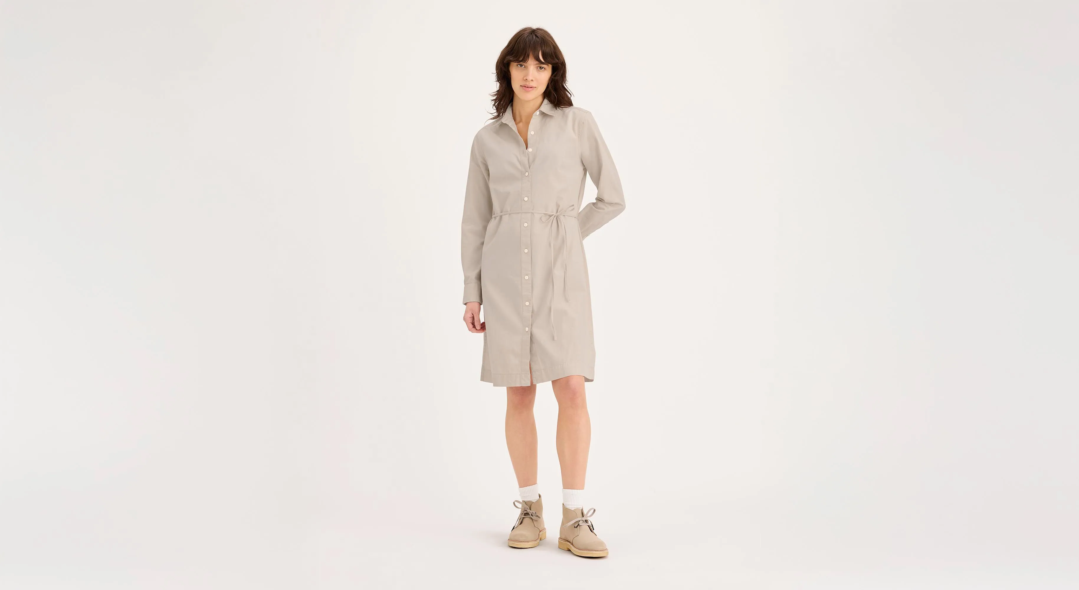 Midi Shirt Dress, Regular Fit Luxury Core EcoFriendlyTextiles