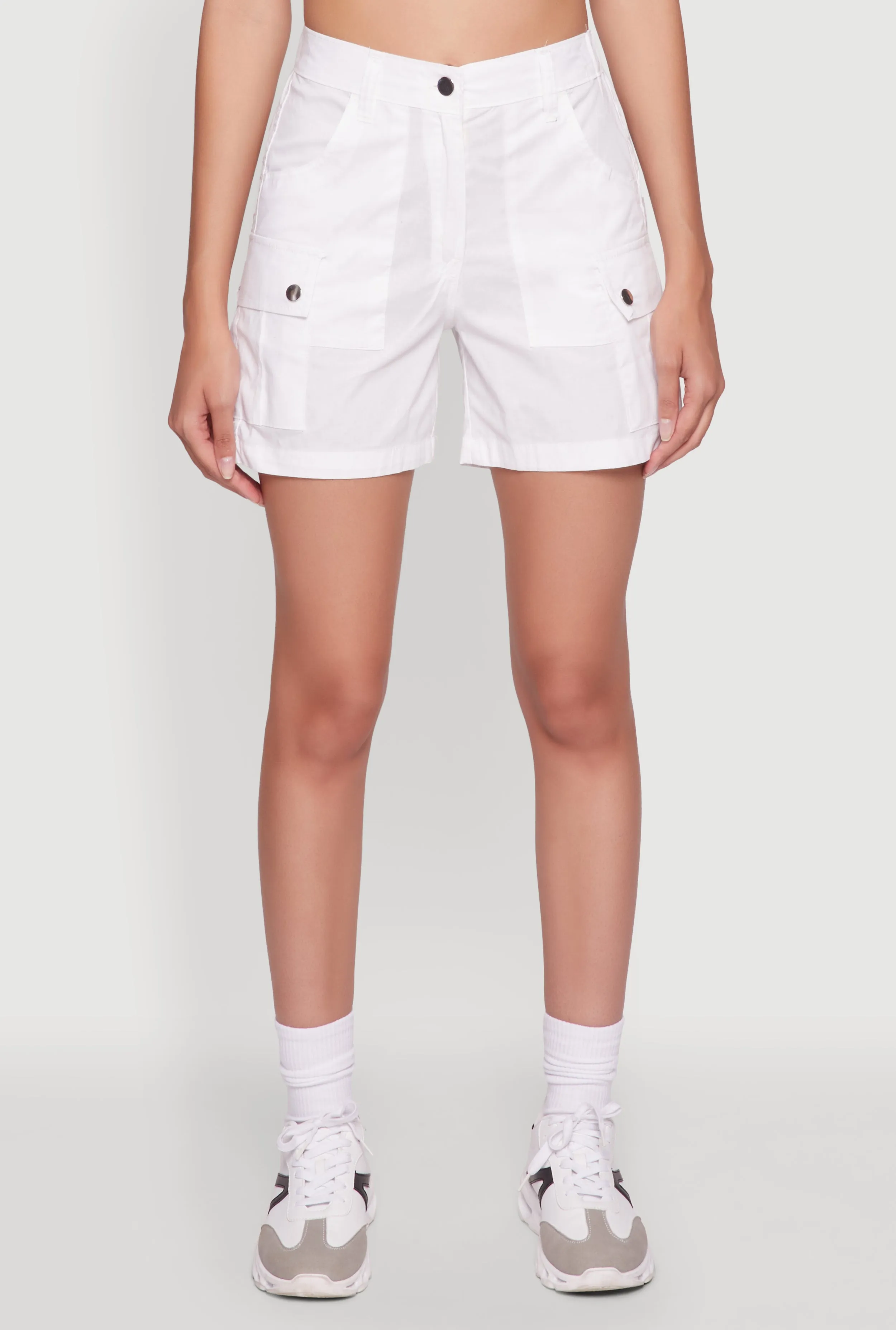 Trendy High Waisted Cargo Shorts Hypoallergenic fabric Airy Design