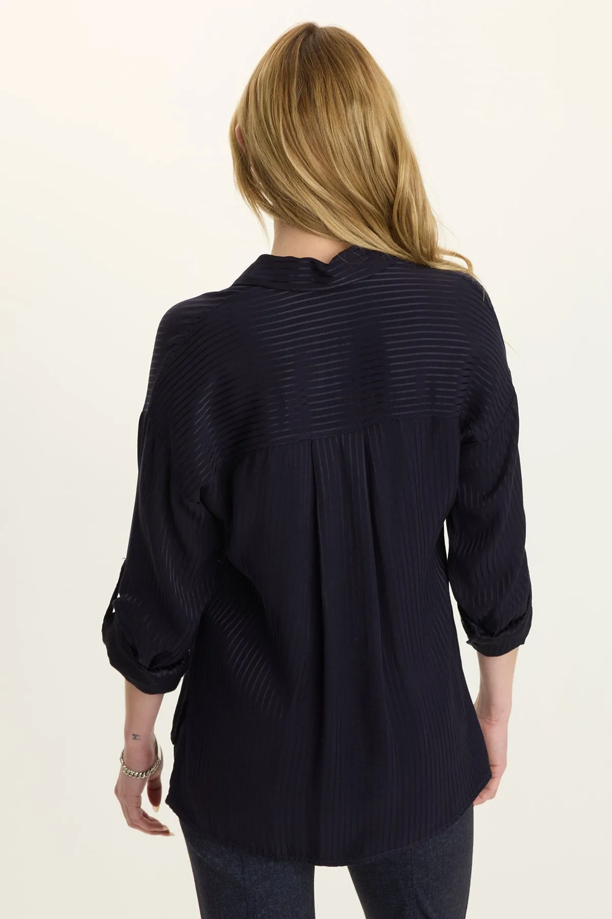 Aeson Relaxed-Fit Stripe Button-Up MultiPocket