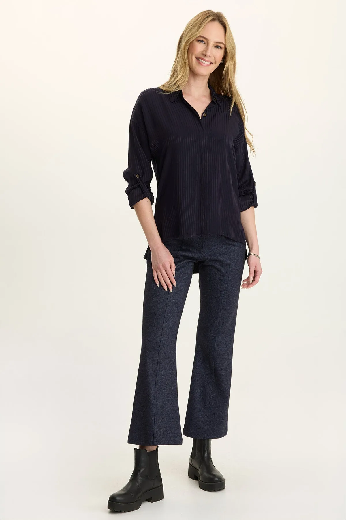 MoistureControl Lining Aeson Relaxed-Fit Stripe Button-Up