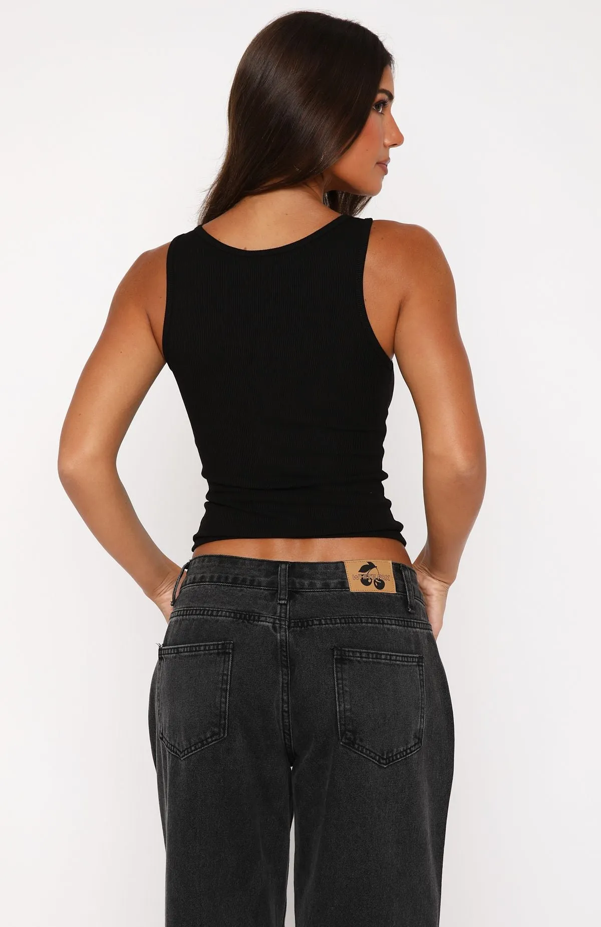 High Strength Thread Urban Cool What An Experience Ribbed Tank Top Black
