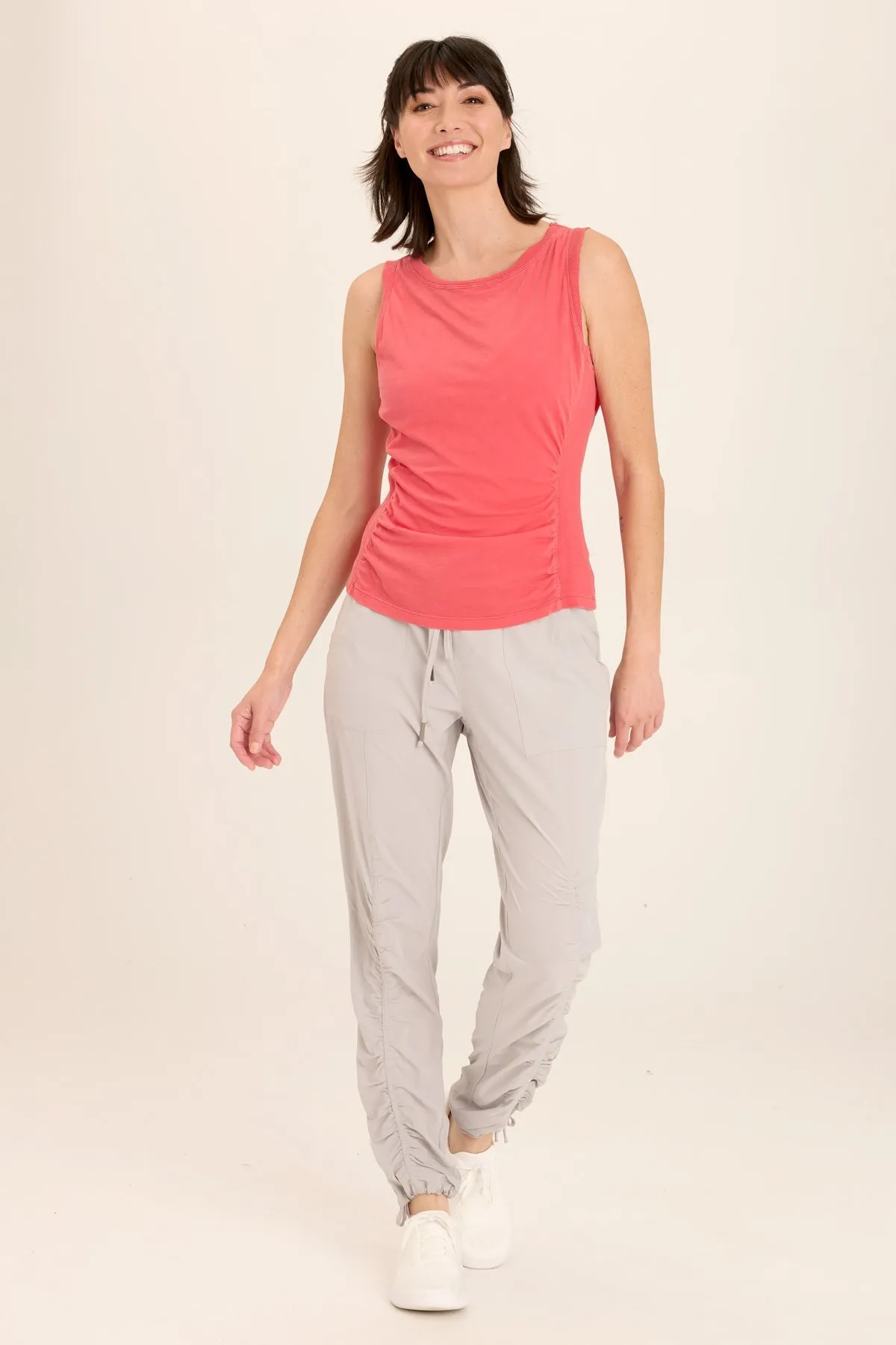 Rexel Jersey Rib Insert Shirred Tank Virtual Mode
