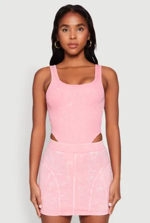 Mineral Wash High Cut Bodysuit Everyday Loose Modern Outdoor