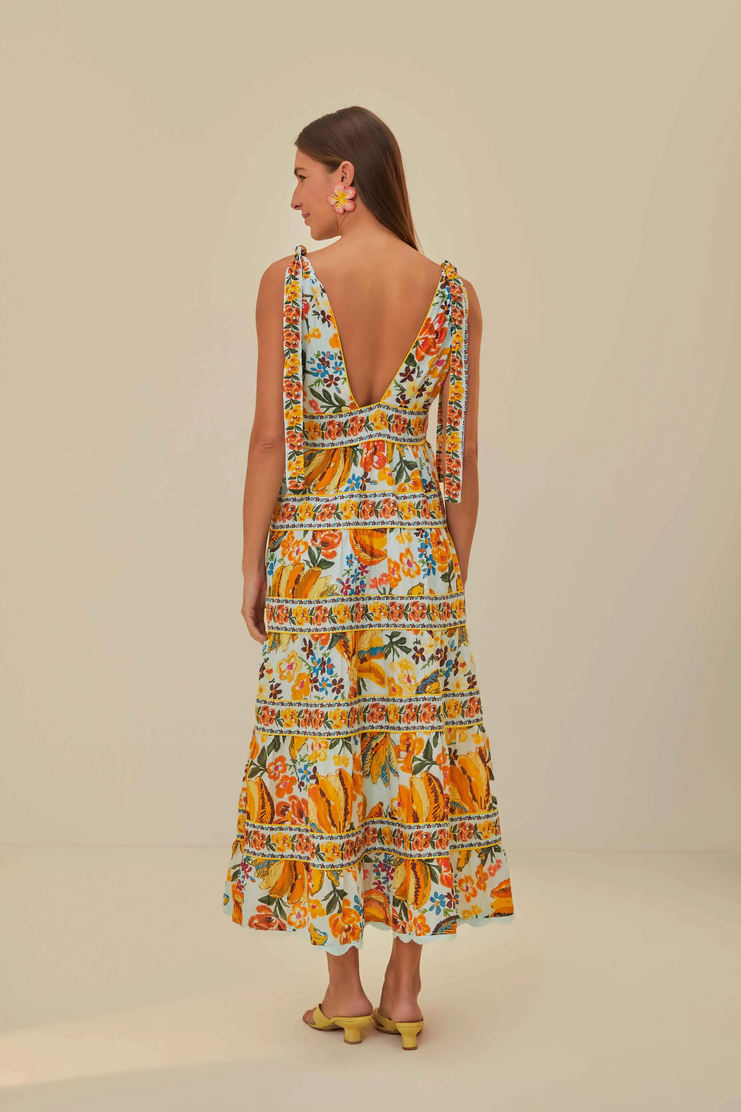 Easygoing Outfit Lounge Mood Blue Spring Bananas Midi Dress