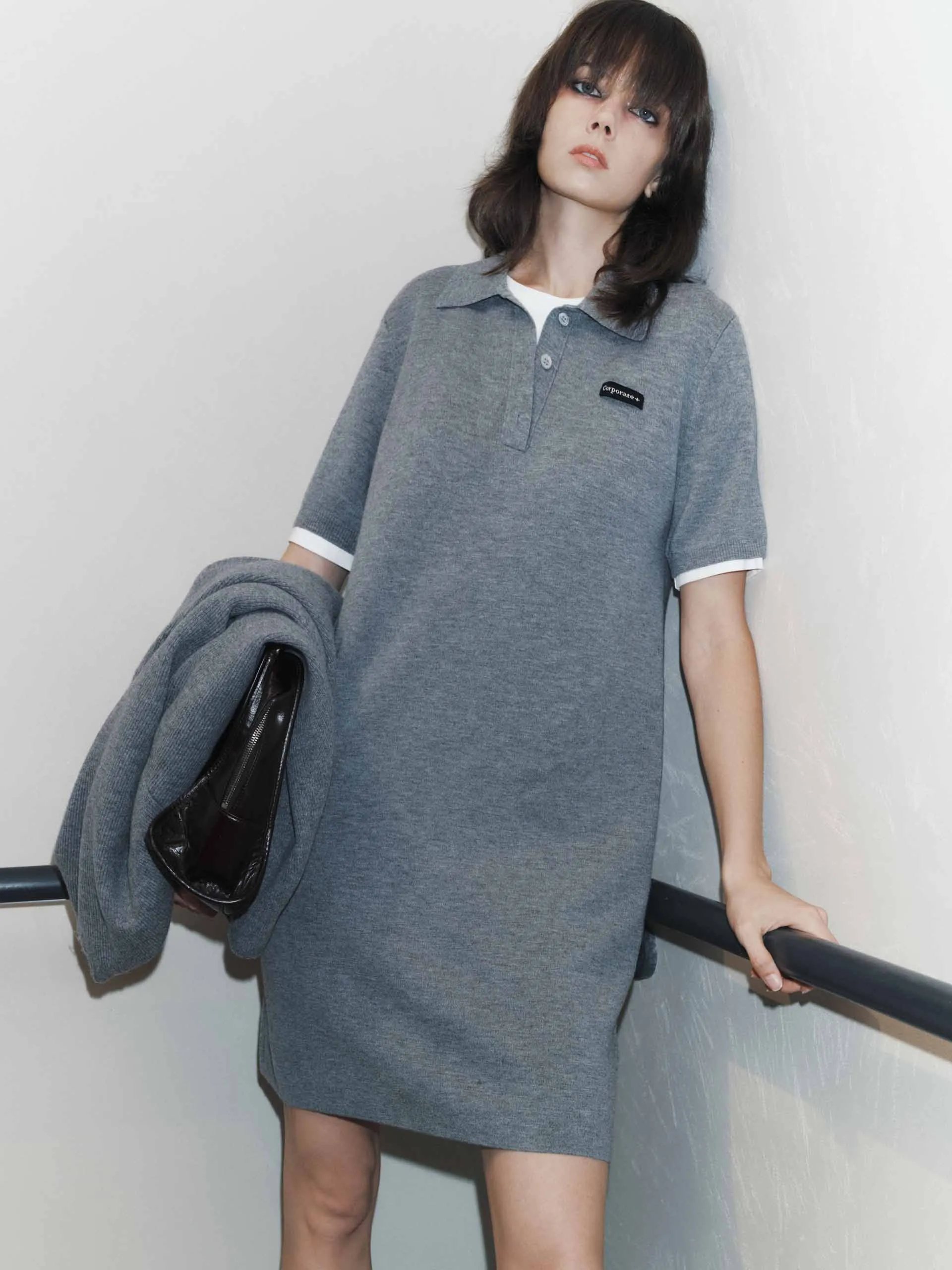 Fun casual mini Dressy Cool Layered Detail Mini Dress