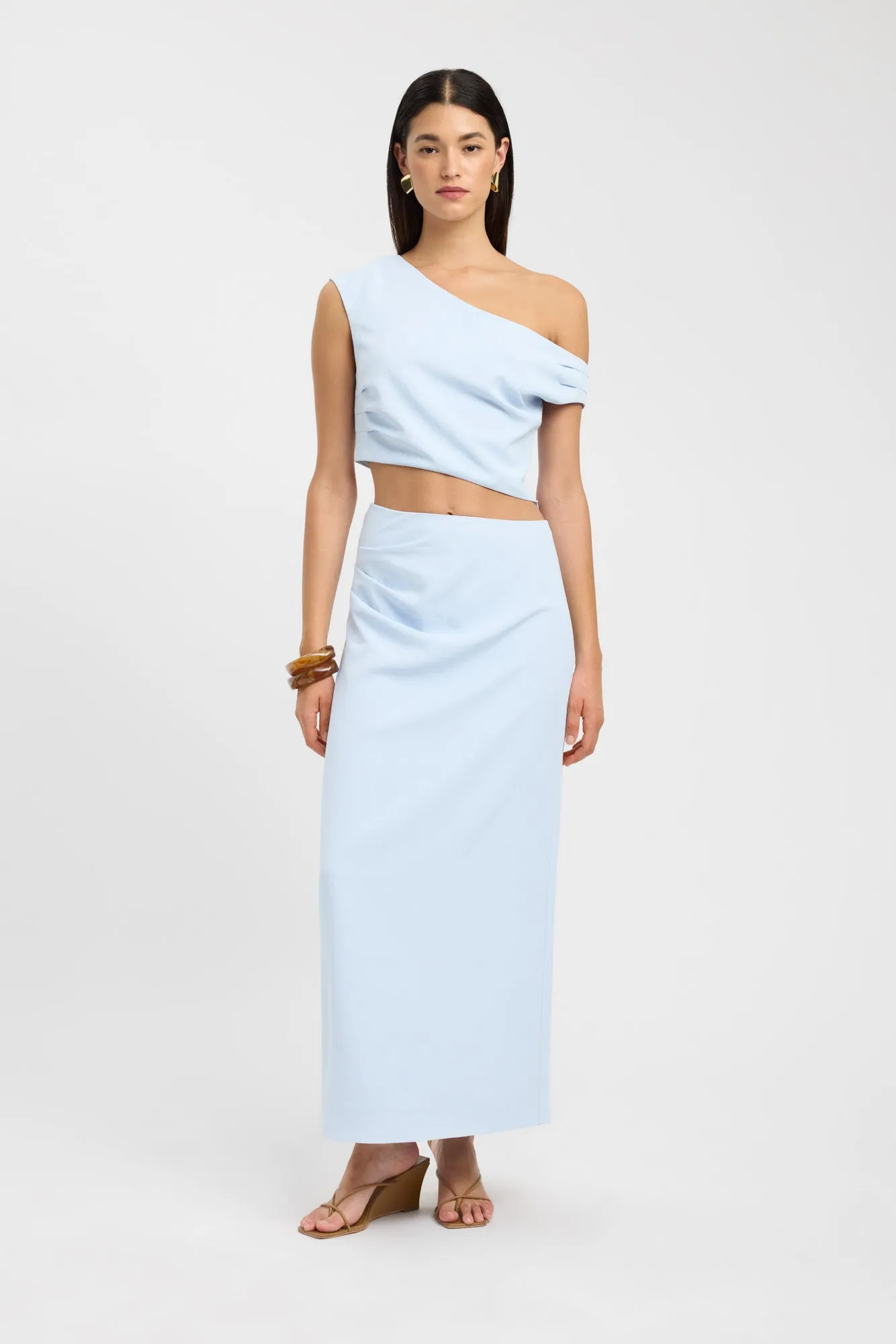 Eco Friendly Dye Flexible Motion Opal Maxi Skirt