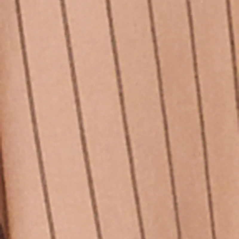 Trendy High Waisted Pinstripe Pleated Mini Skirt Hand Painted
