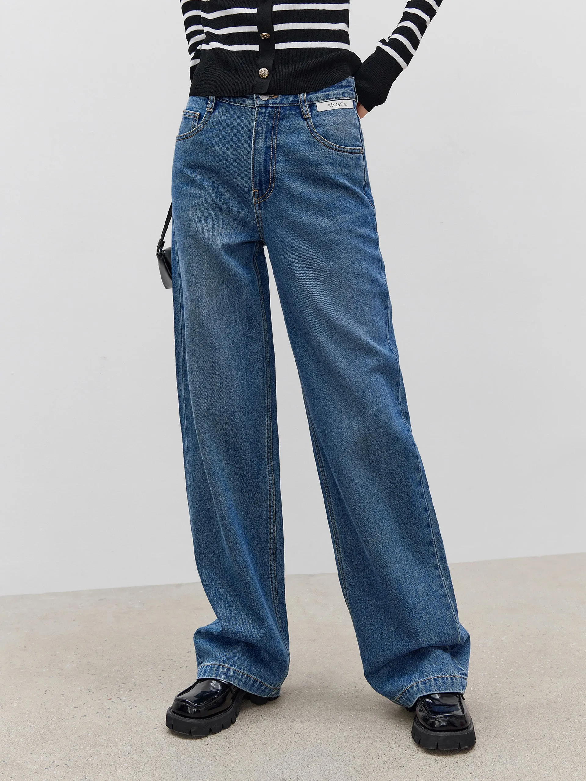 Easy Outfit Simple Match Straight Leg Cotton Jeans