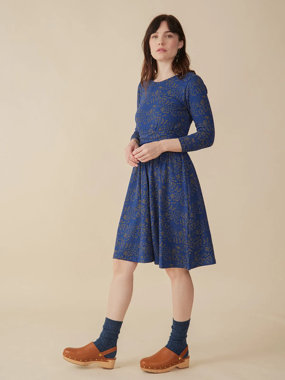Daily Style Novela Dress - Cobalt Foxes