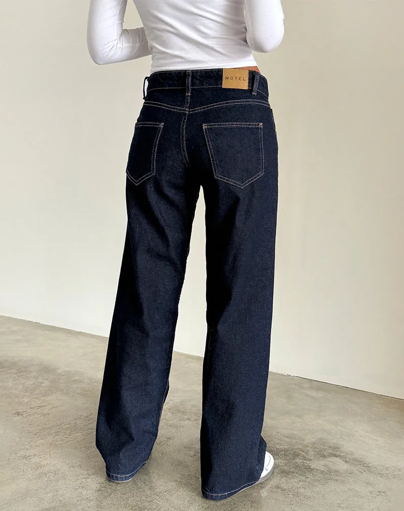 Low Rise Parallel Jeans in Indigo Planet Care