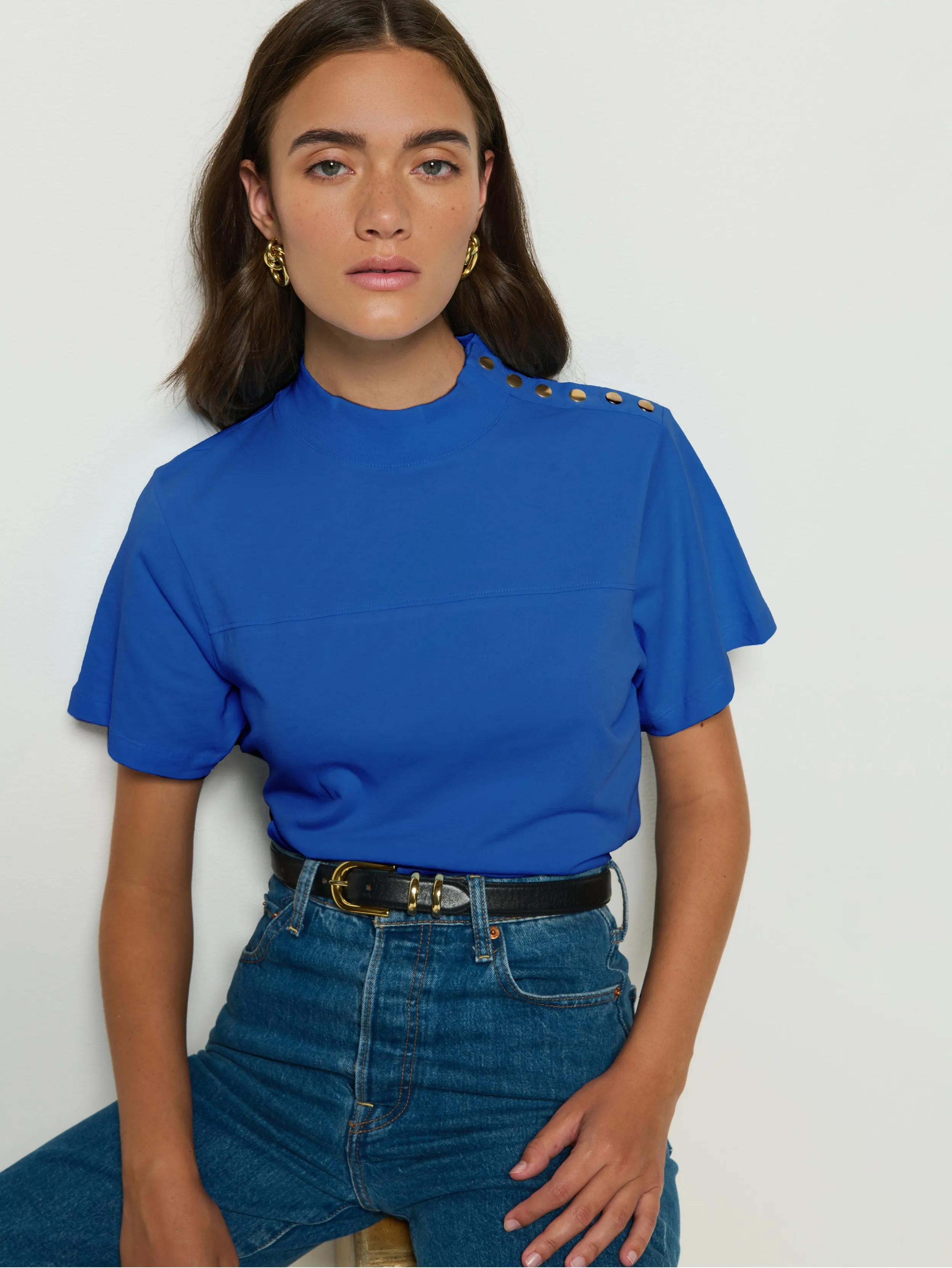 Vintage Soul Fairy Mood Yvette Mock Neck Tee