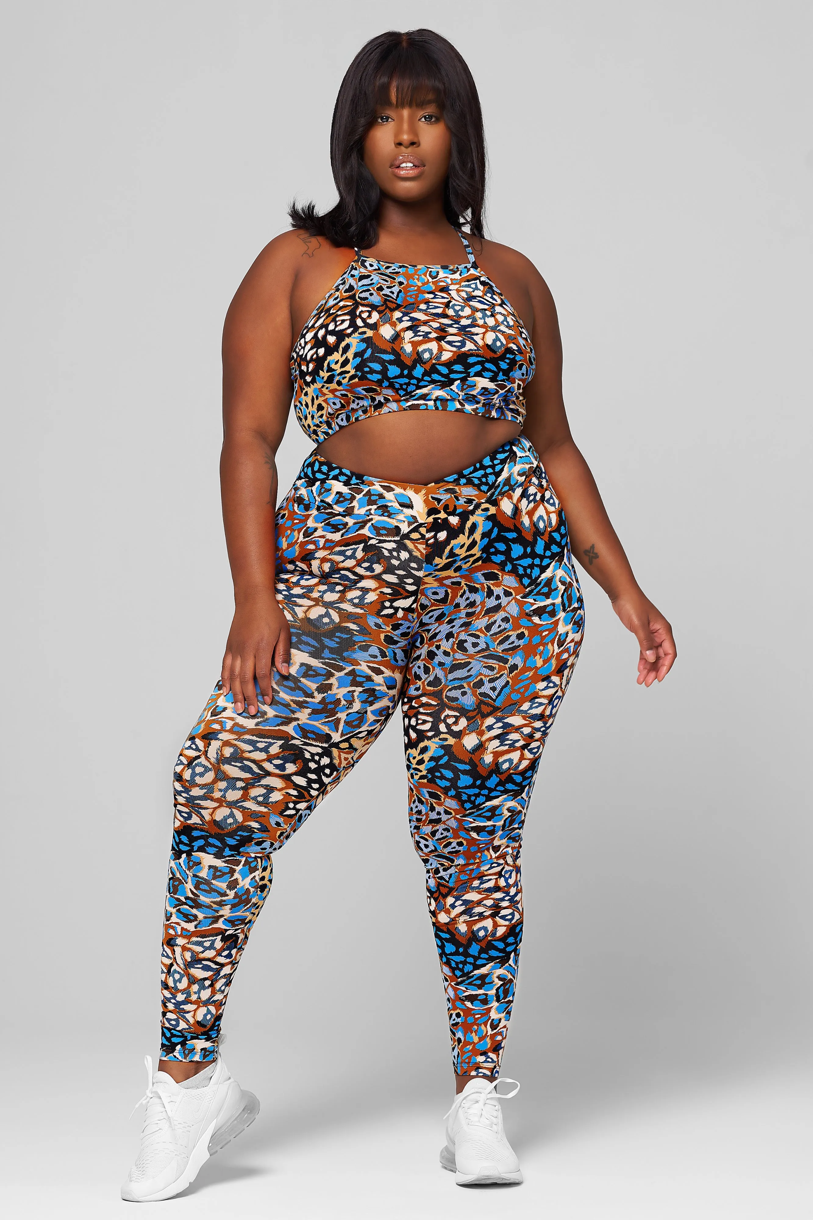 Enchanted V-Cut Scrunch Legging Reflective Safety Accents ShockAbsorbent Padding