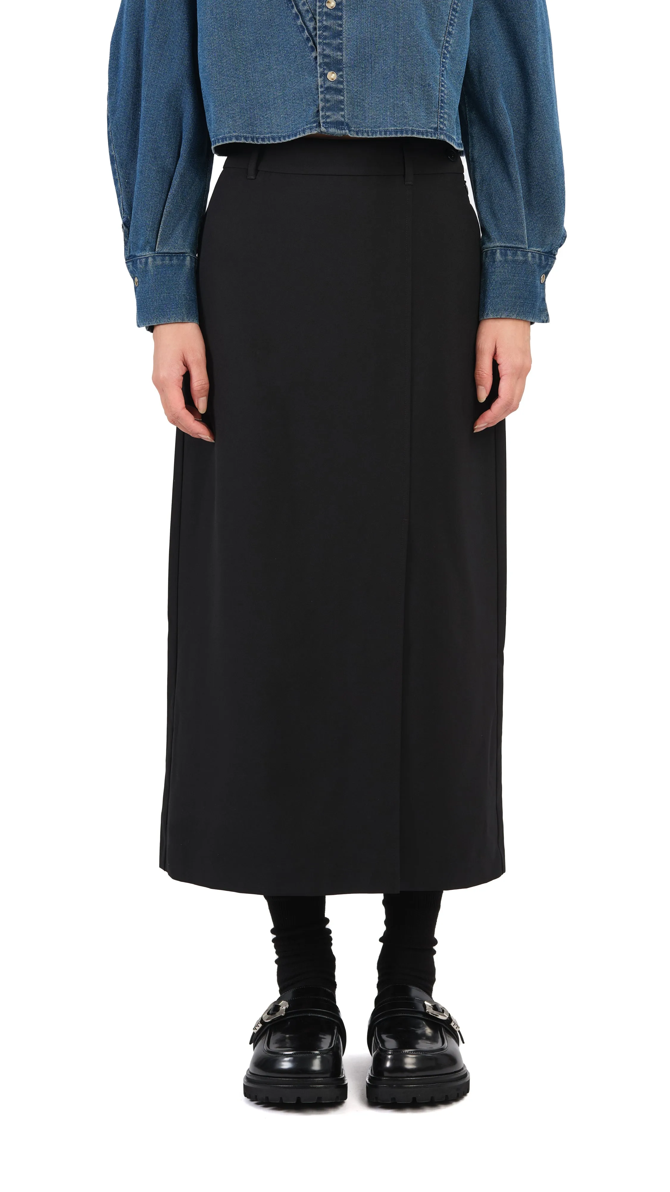 Pencil Skirt With Slit Winter Layering Smart Edge