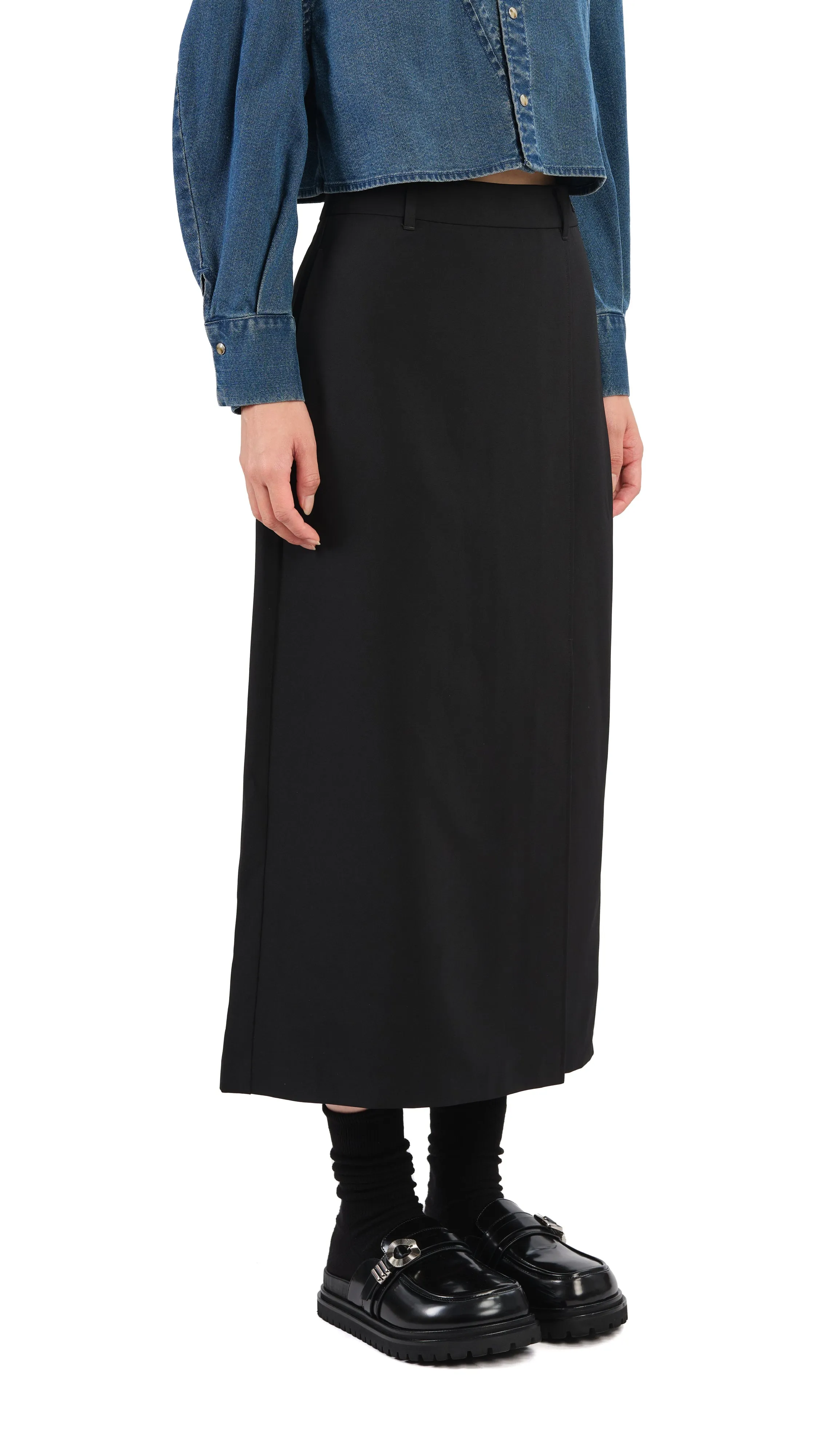 Easy Vibe Maximalist look Pencil Skirt With Slit