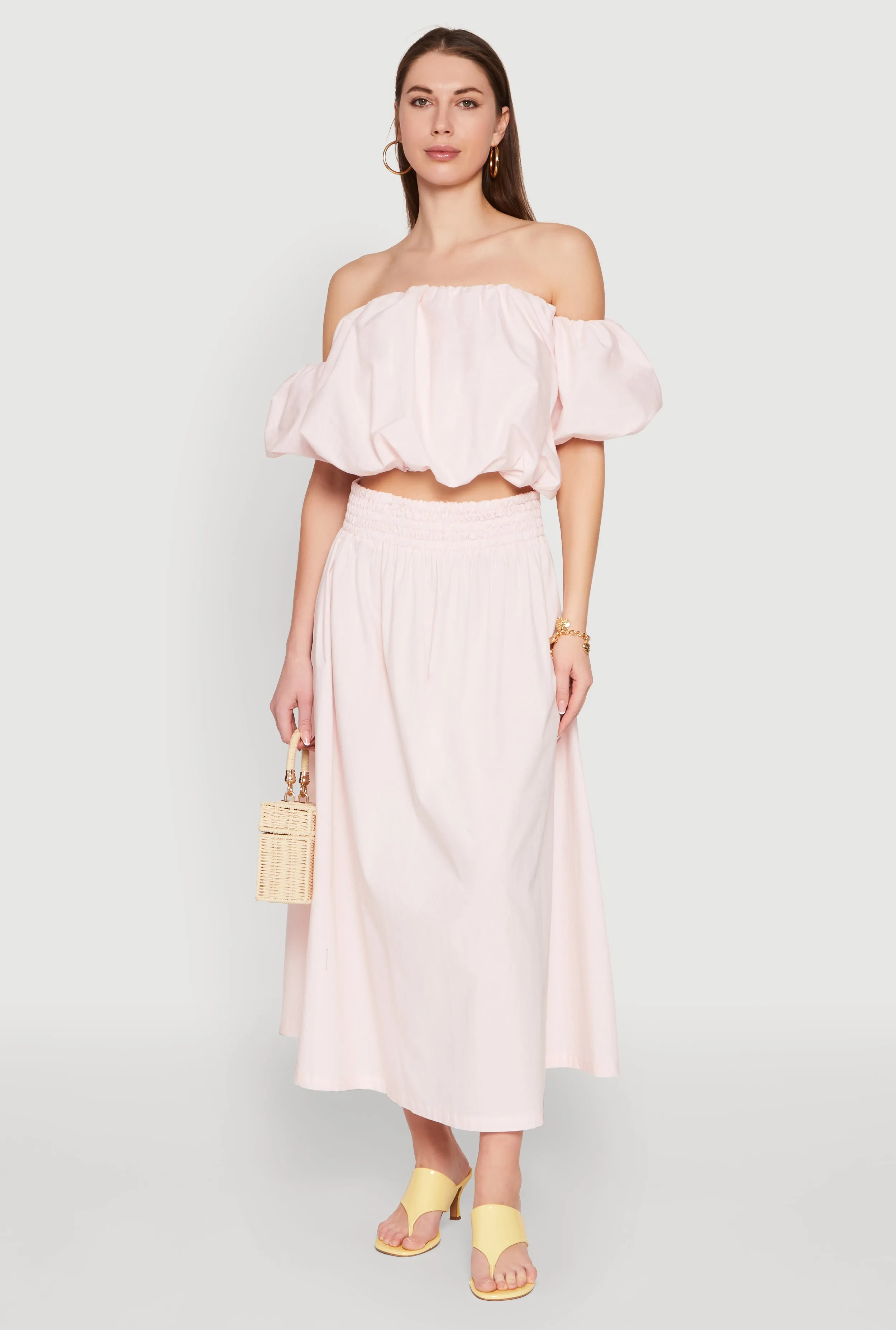 Flexible Motion Fitted Cut Haute Monde High Waist Midi Skirt