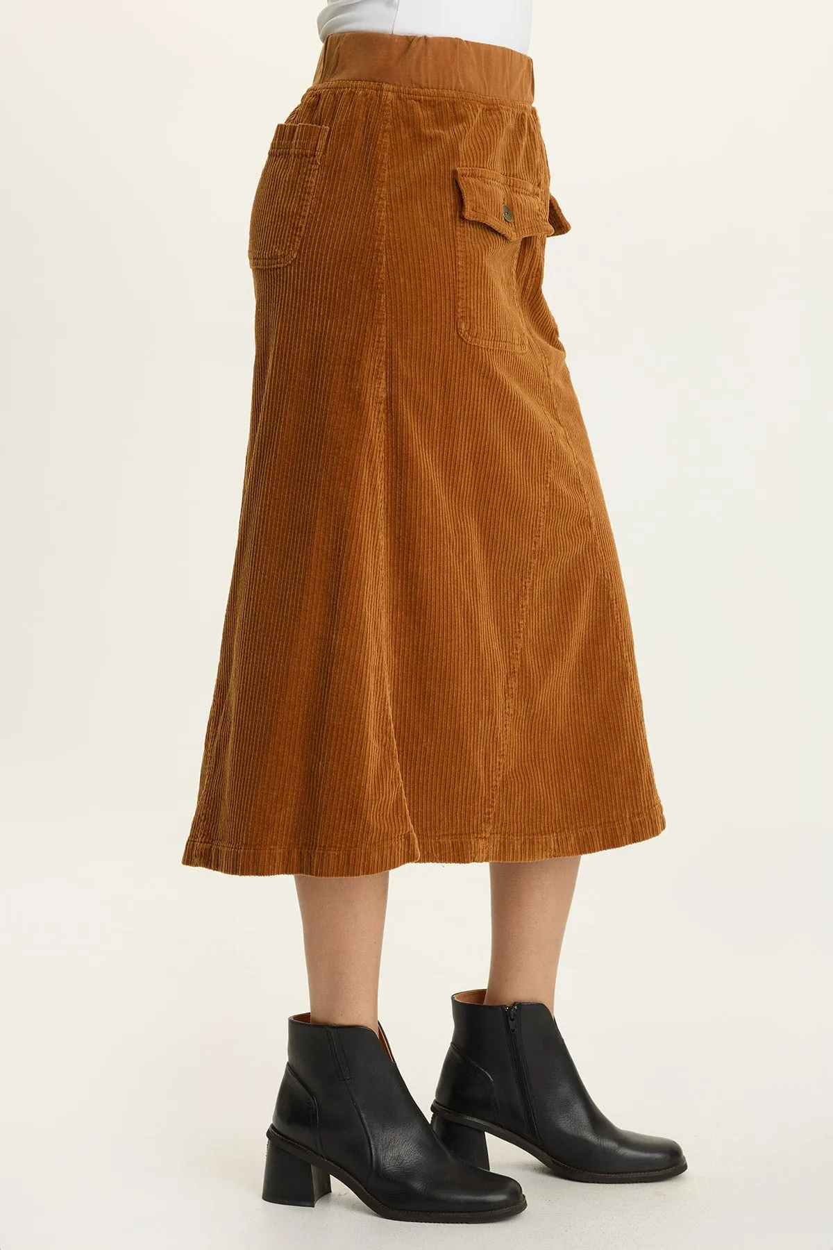 Frost Glow Alto Corduroy Midi Skirt
