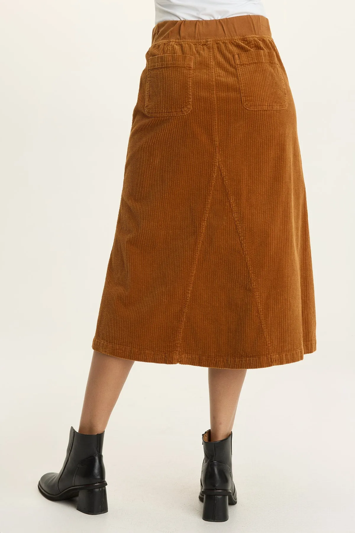 Shoot Mood HygroscopicFiber Alto Corduroy Midi Skirt