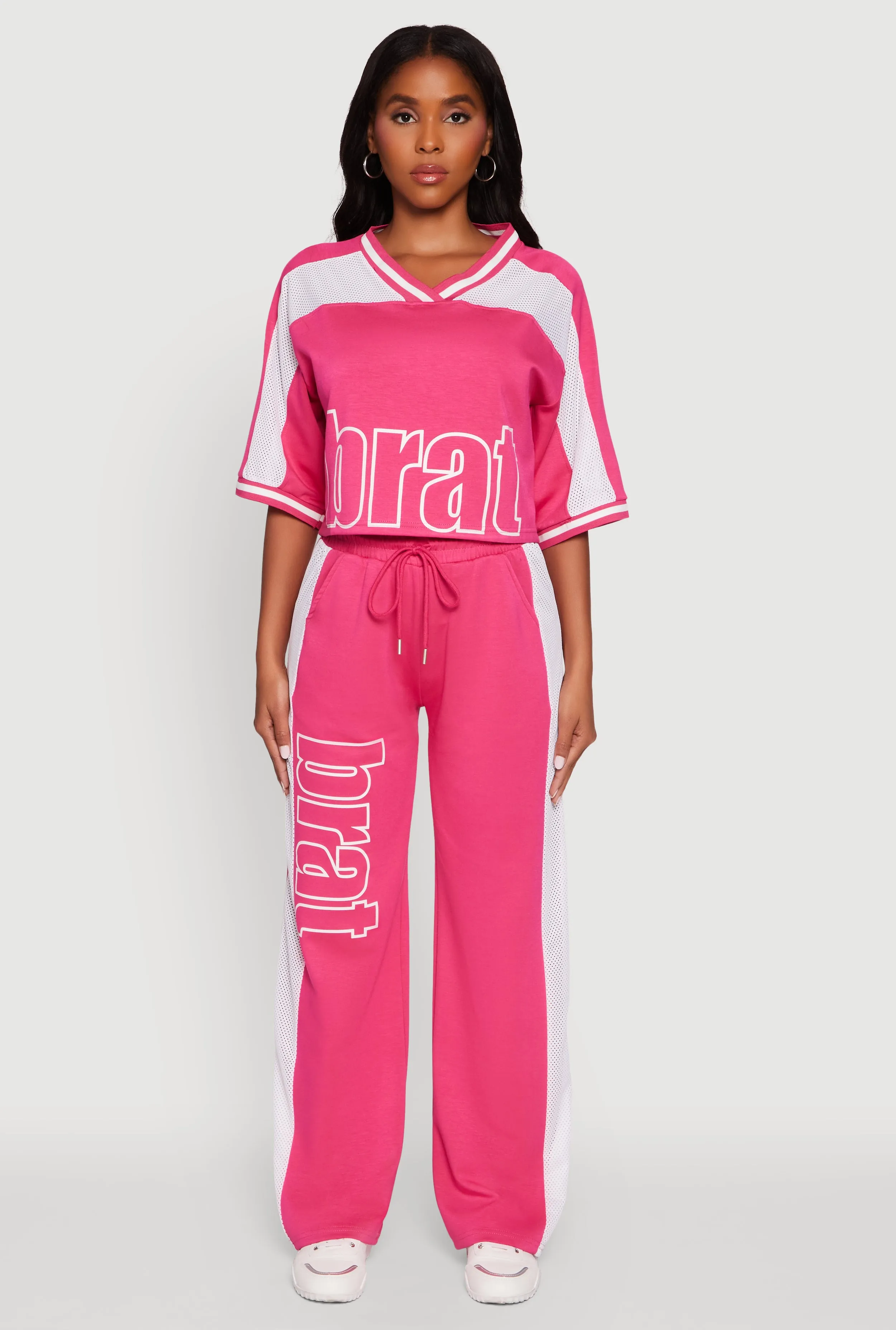 Brat Graphic Jersey Top Simple yet stylish