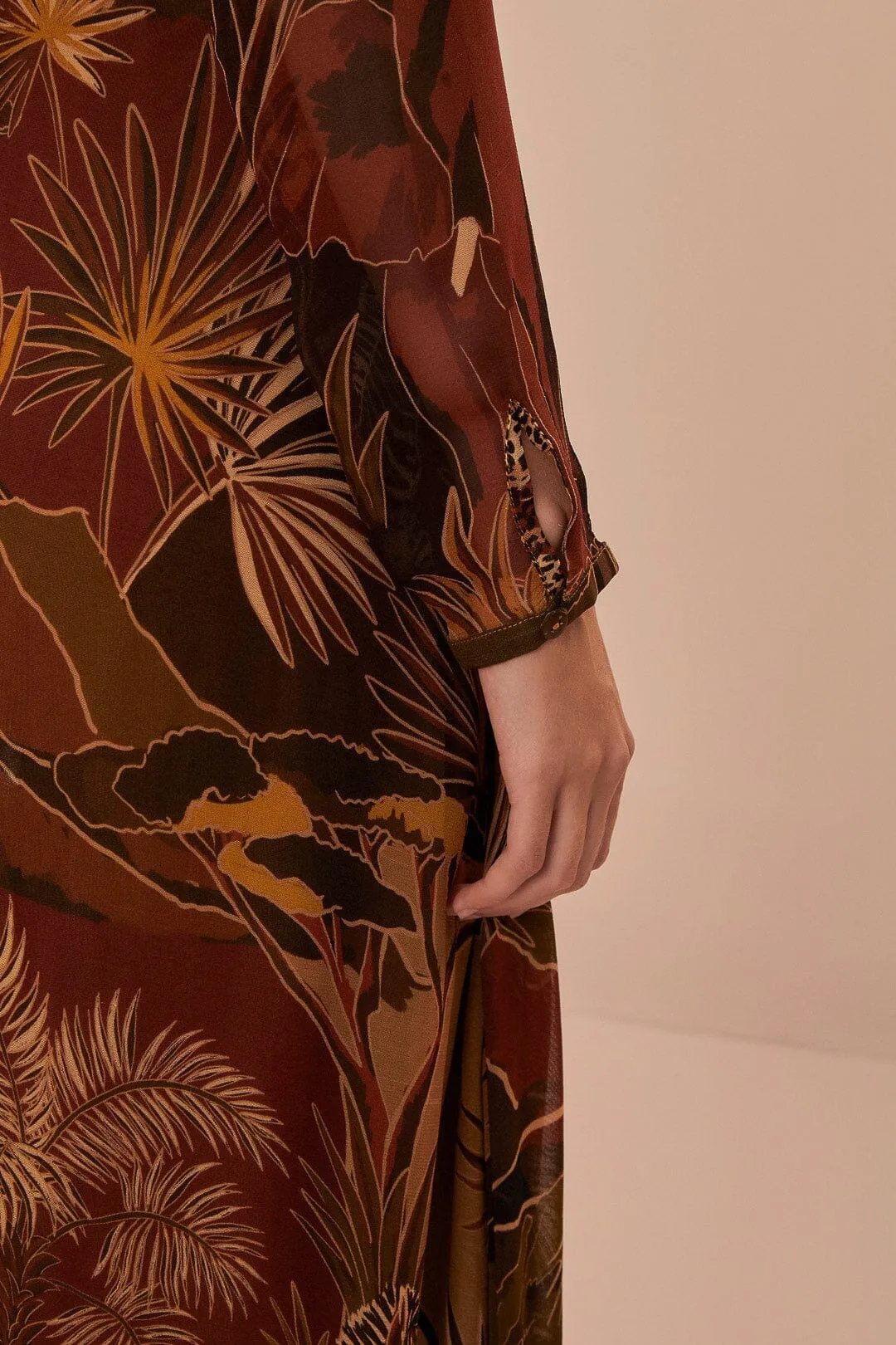 Court Path Glass Hall Caramel Savana Dream Maxi Dress