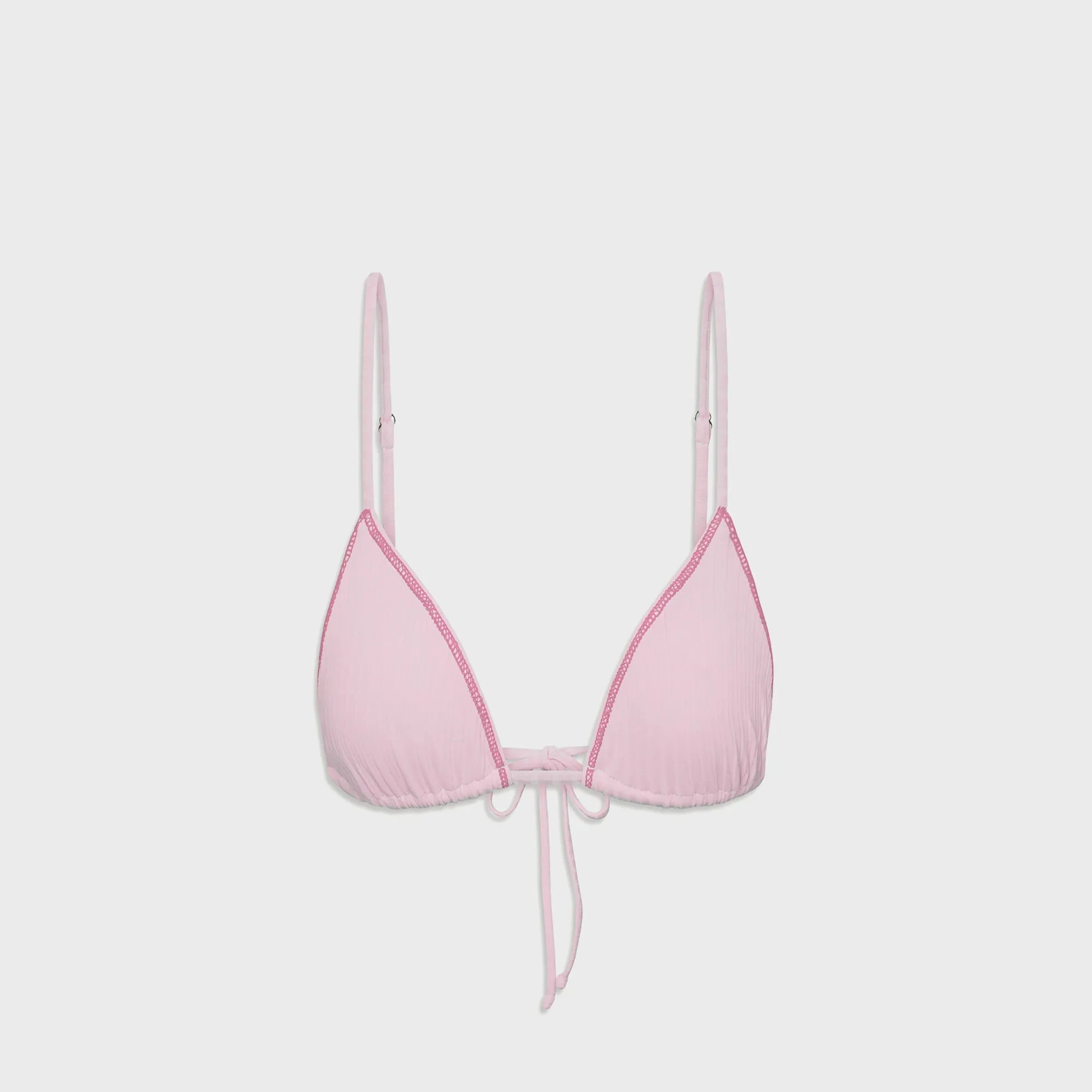 Moisture Wicking Fibers Frankies Bikinis Lumia Ribbed Top - Strawberries / Cream