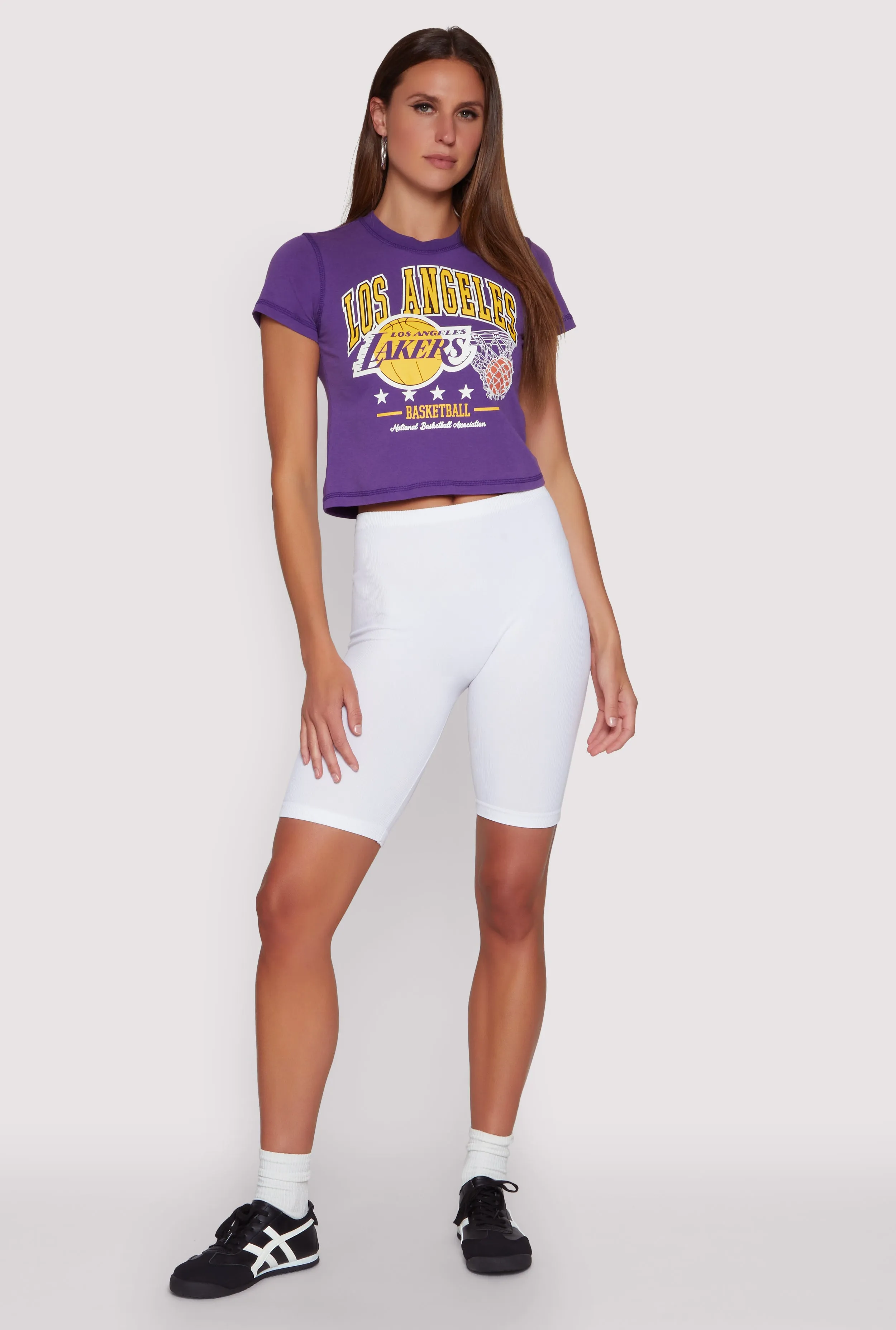 NBA Los Angeles Lakers Crop Top Fit For All Ergonomic Cut